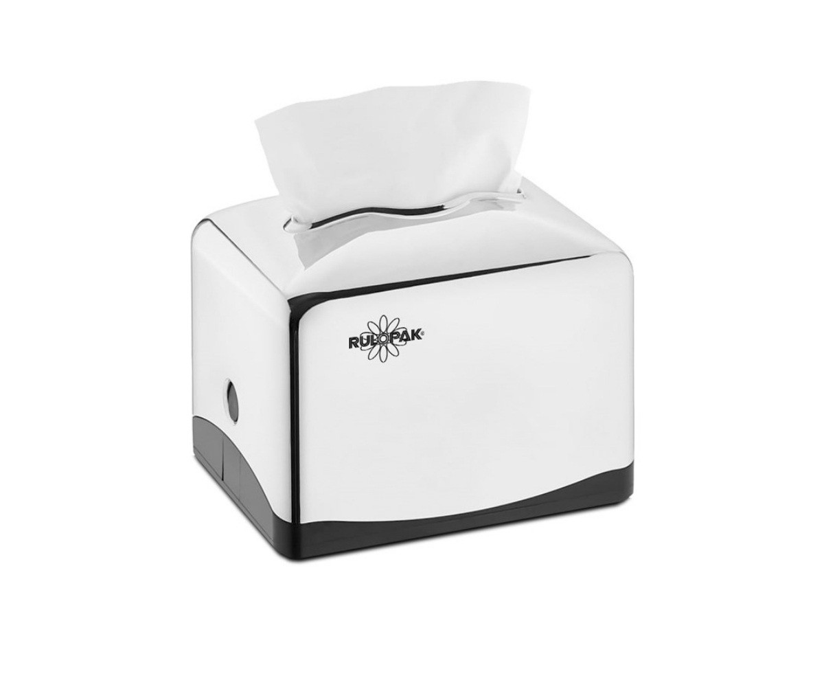 Tekçek Modern Mini Masaüstü Peçete Dispenseri Krom Kaplama