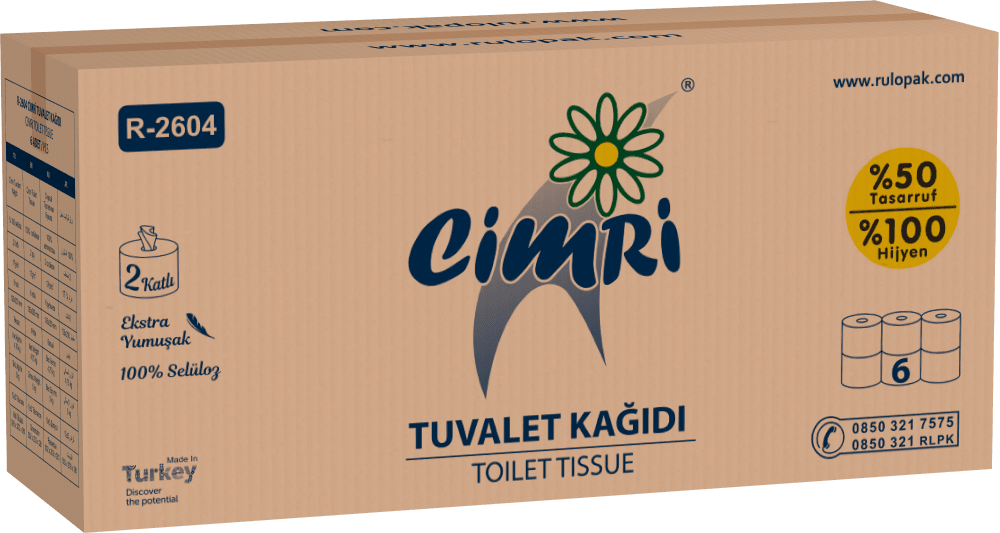 Rulopak Cimri Tuvalet Kağıdı 6'Lı 5 Kg