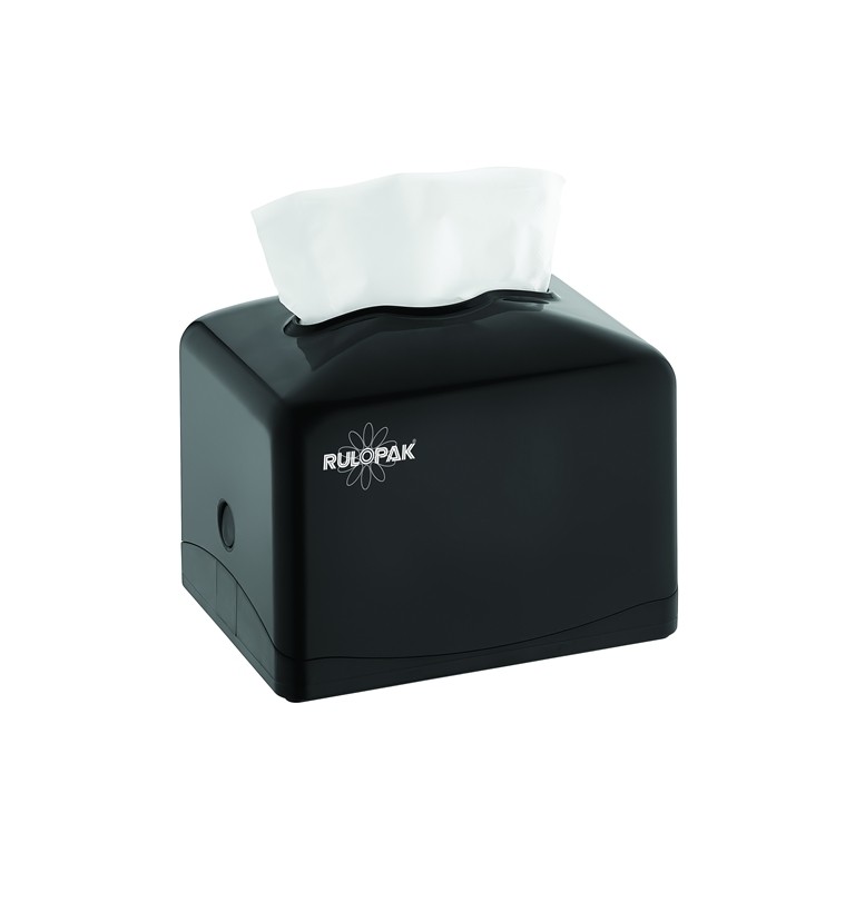 Rulopak R-1332 Tekçek Modern Mini Masaüstü Peçete Dispenseri Siyah