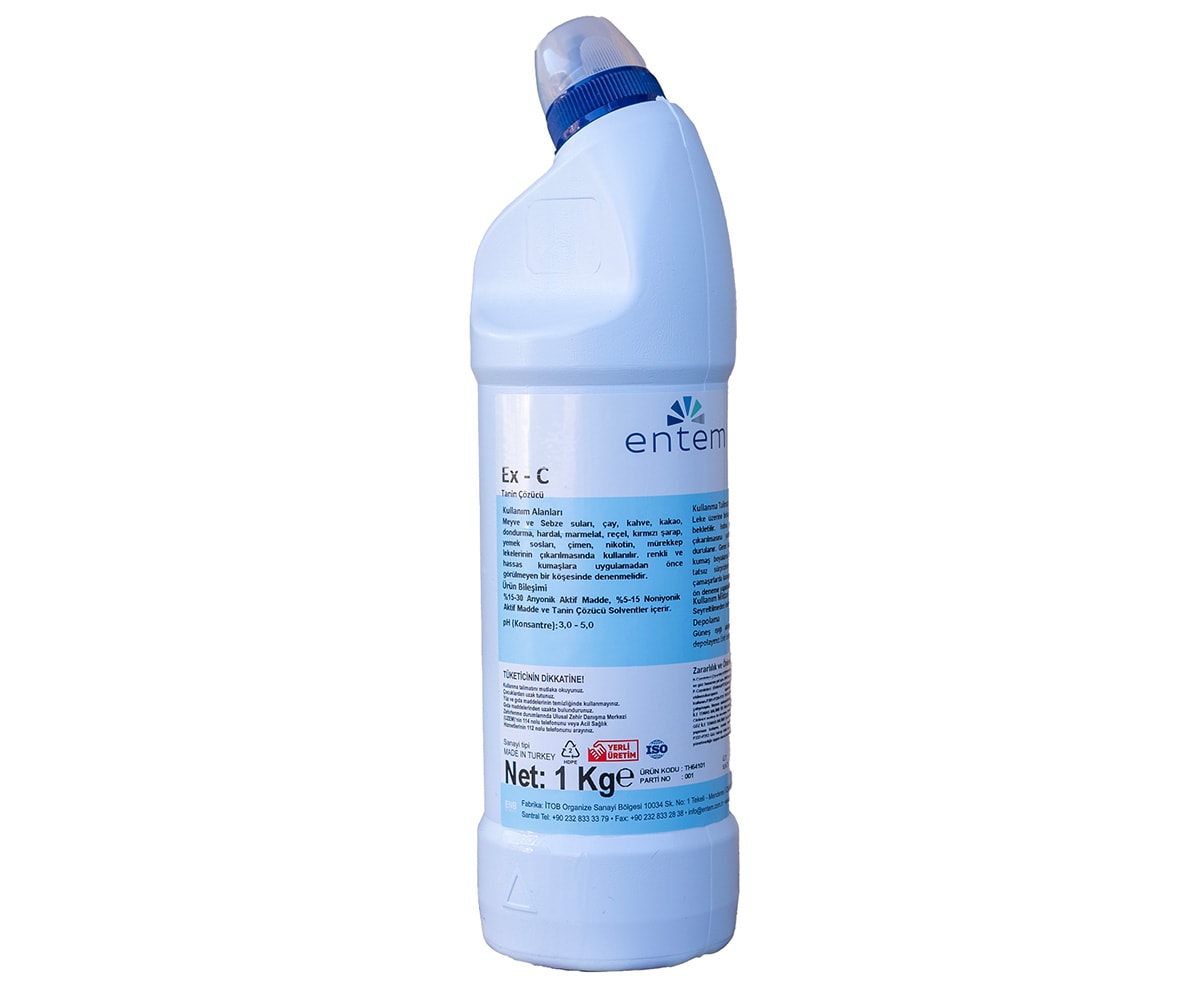 ENTEM Ex-C Tekstil Tanin Leke Çözücü 1 lt.
