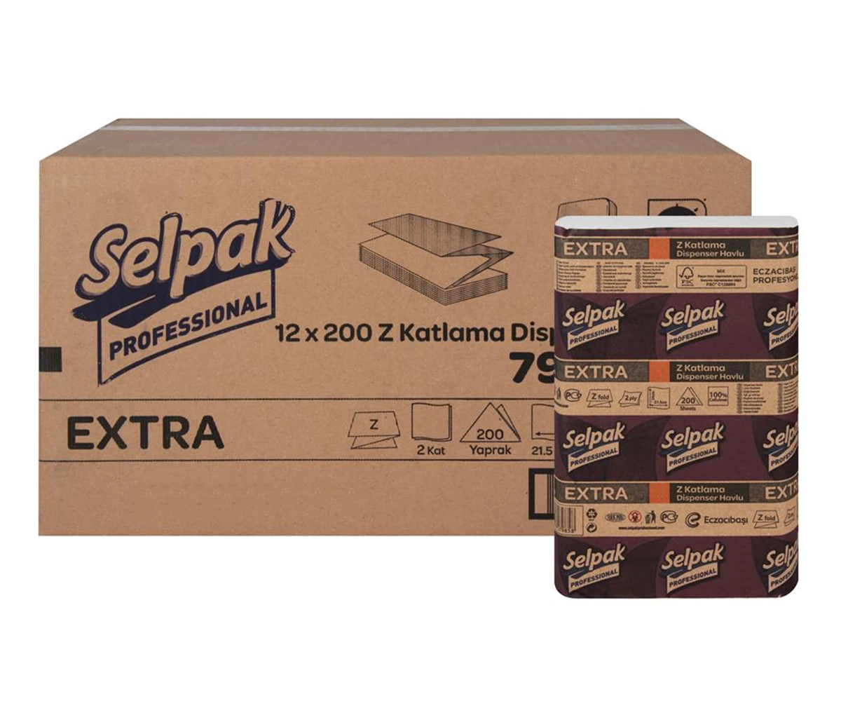 Selpak Z Katlama Havlu 200 Adetli