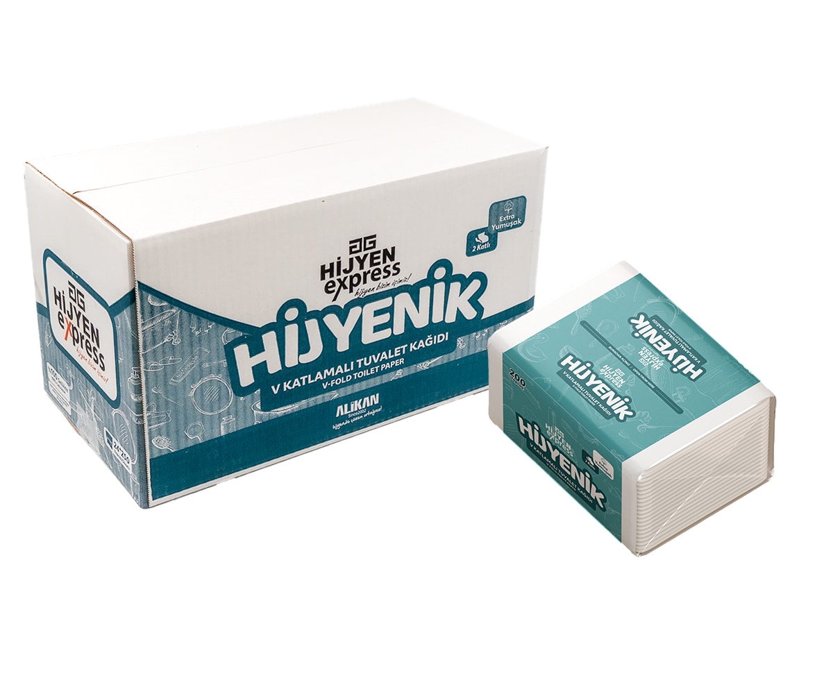 Hijyen Express V Katlama Tekçek Tuvalet Kağıdı 250x24