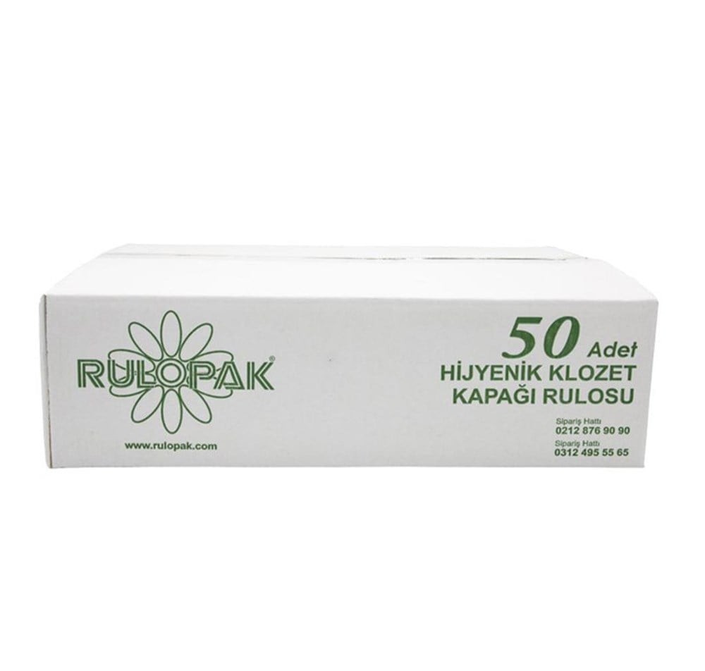 Rulopak Sensörlü Hijyenik Klozet Kapağı Rulosu 50'li