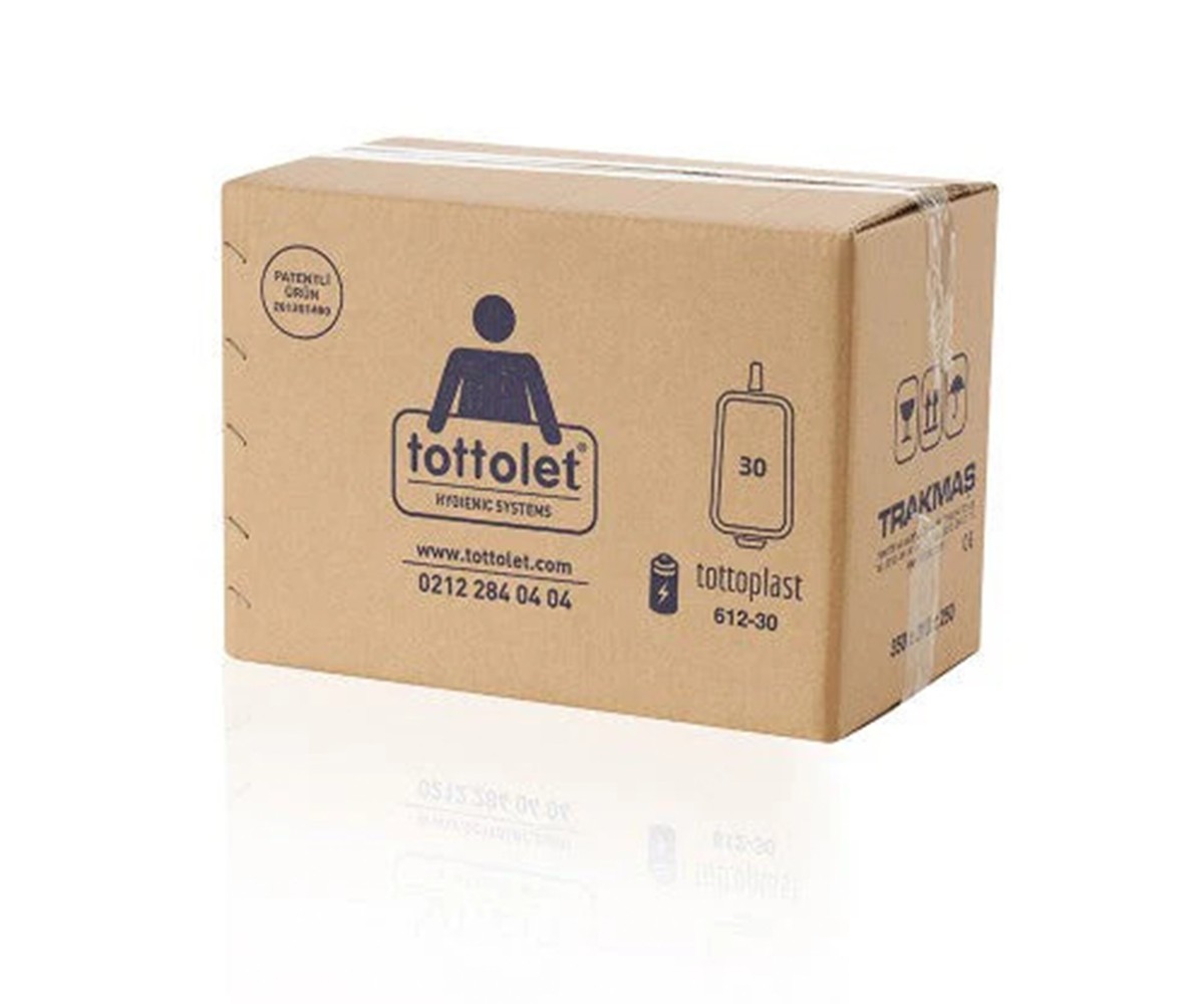 Tottoplast - Tottolet Hijyenik Klozet Kapak Rulosu 30’lu (Akülü klozet uyumlu)