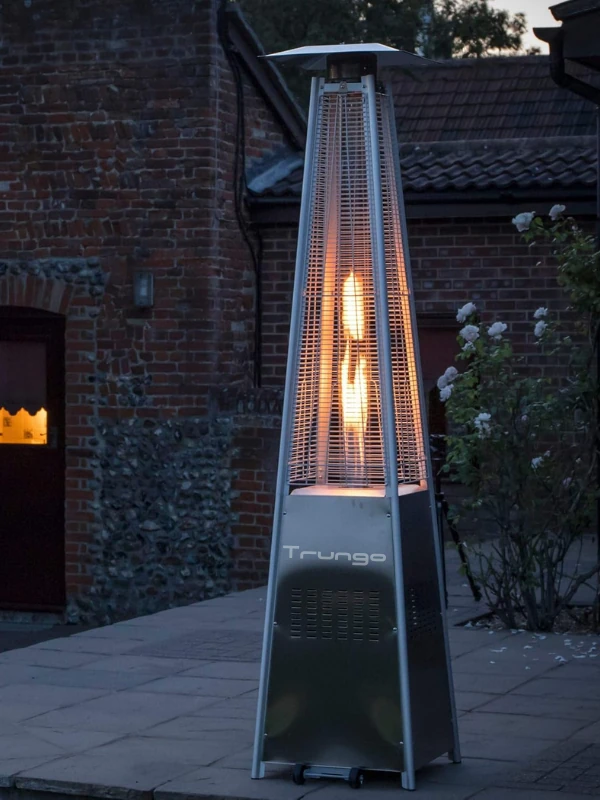 Trungo Piramit Soba Dış Mekan Isıtıcı Paslanmaz Inox
