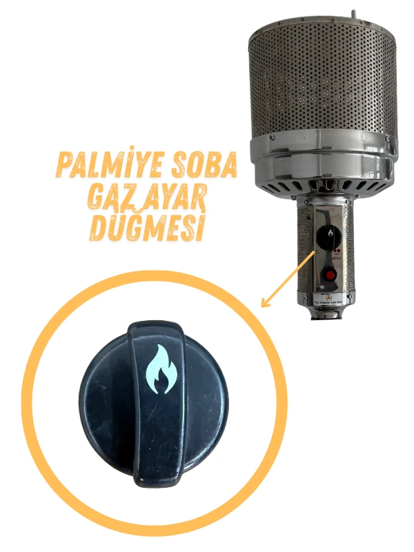 Palmiye Soba Gaz Ayar Düğmesi