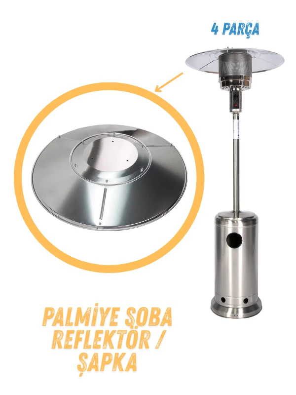 Palmiye Soba Reflektör / Şapka (4 Parça)