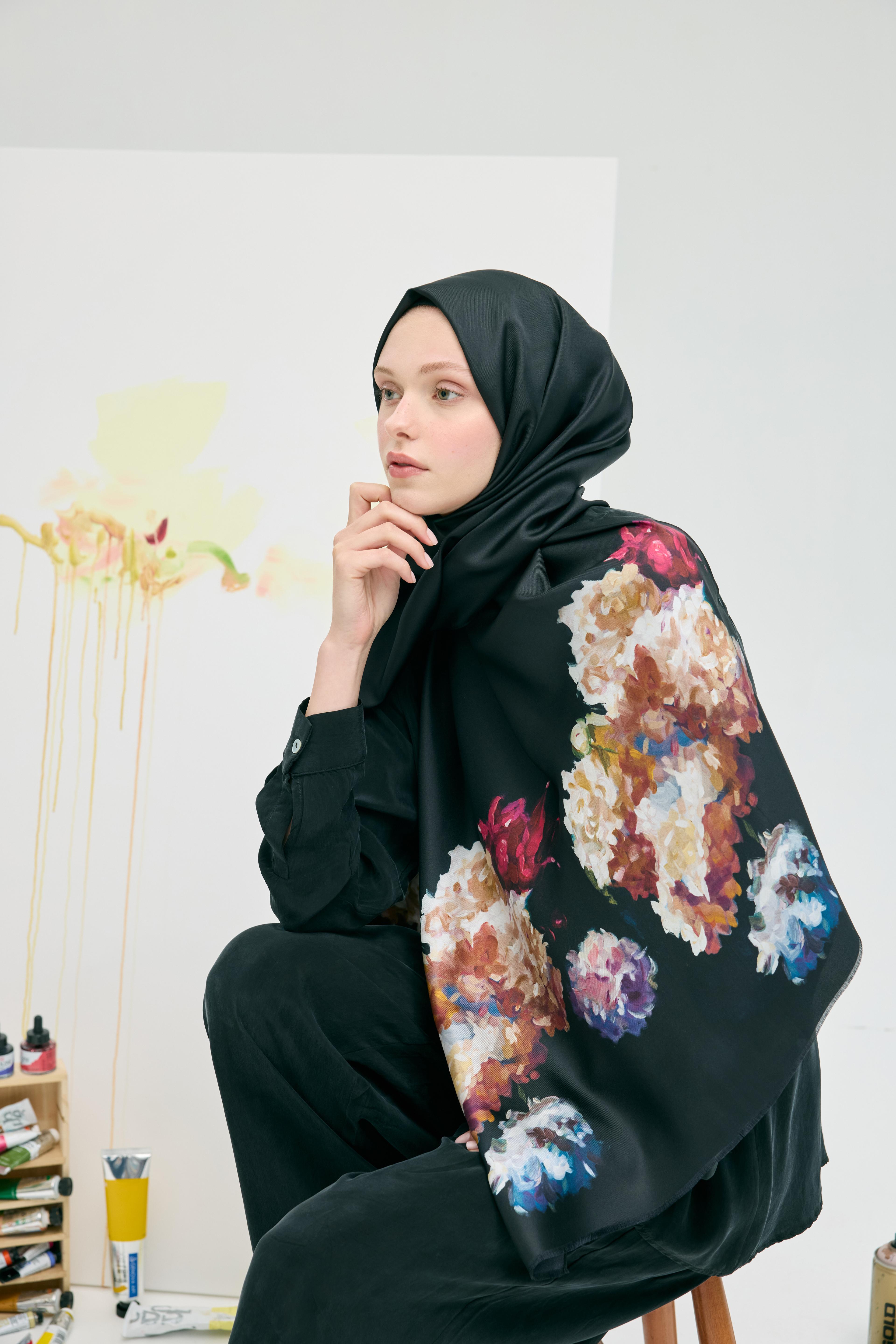 Peony İpek Şal