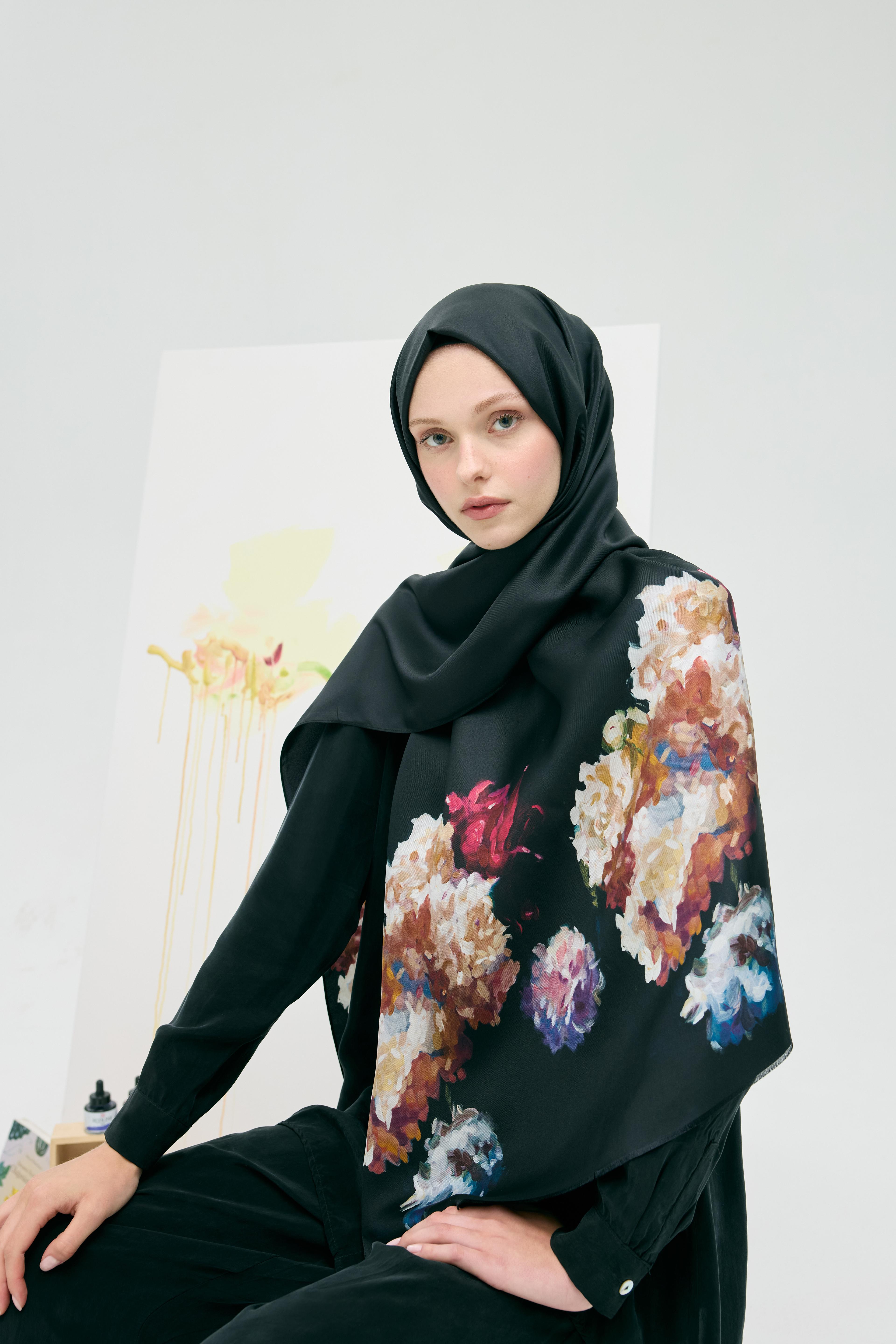Peony İpek Şal