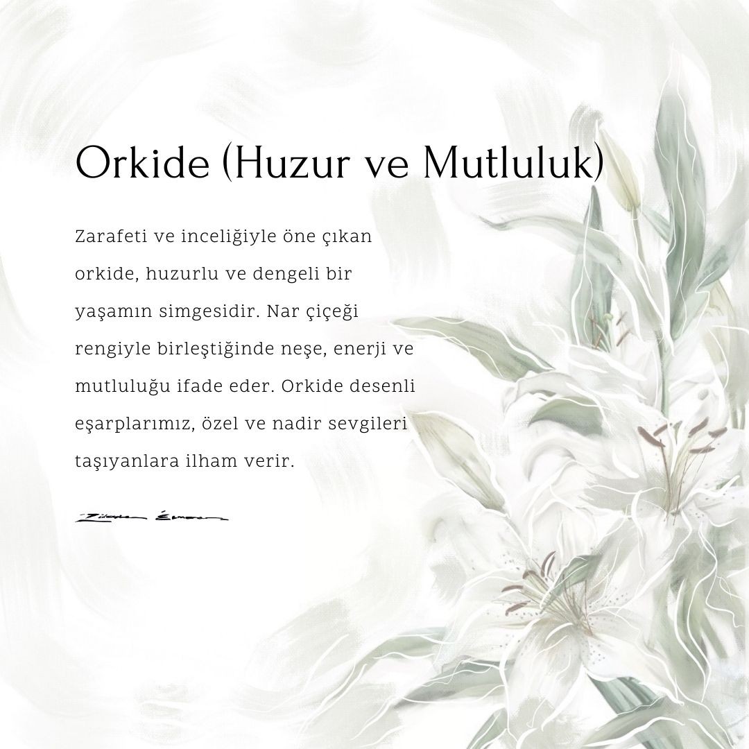 Orkide Bordo İpek Fular 70/70 cm