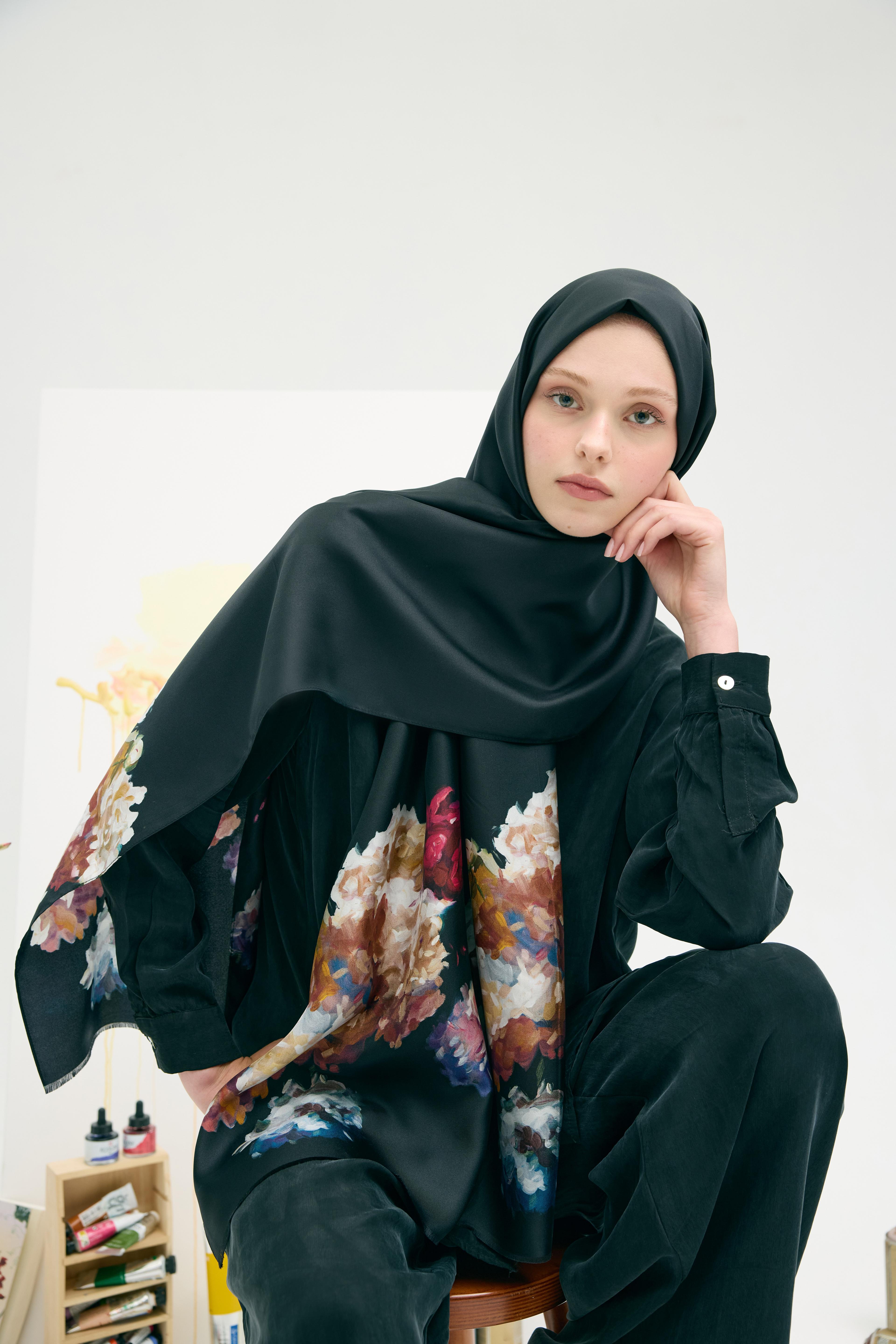 Peony İpek Şal