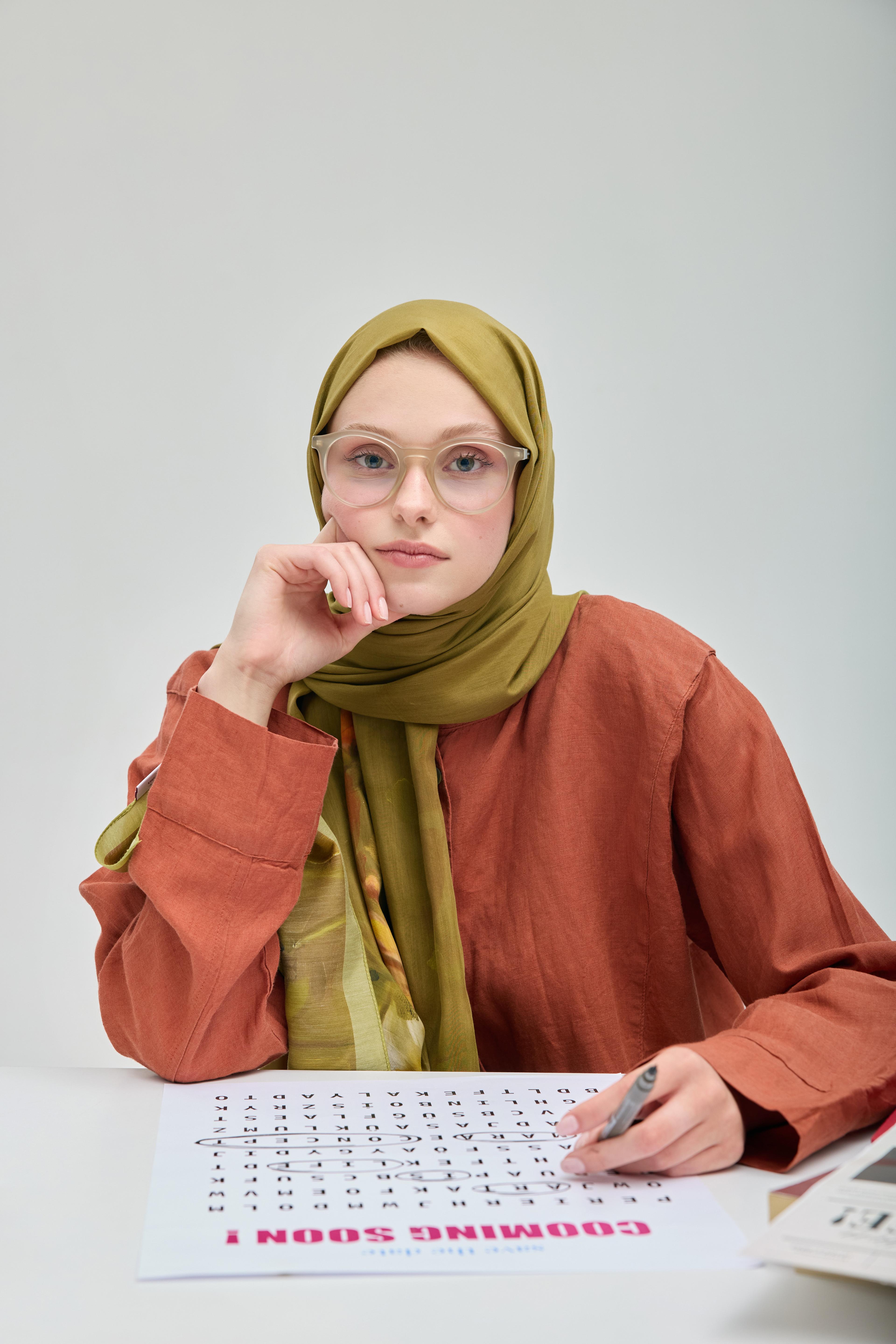 Manolya Zeytin Yeşili Şal 