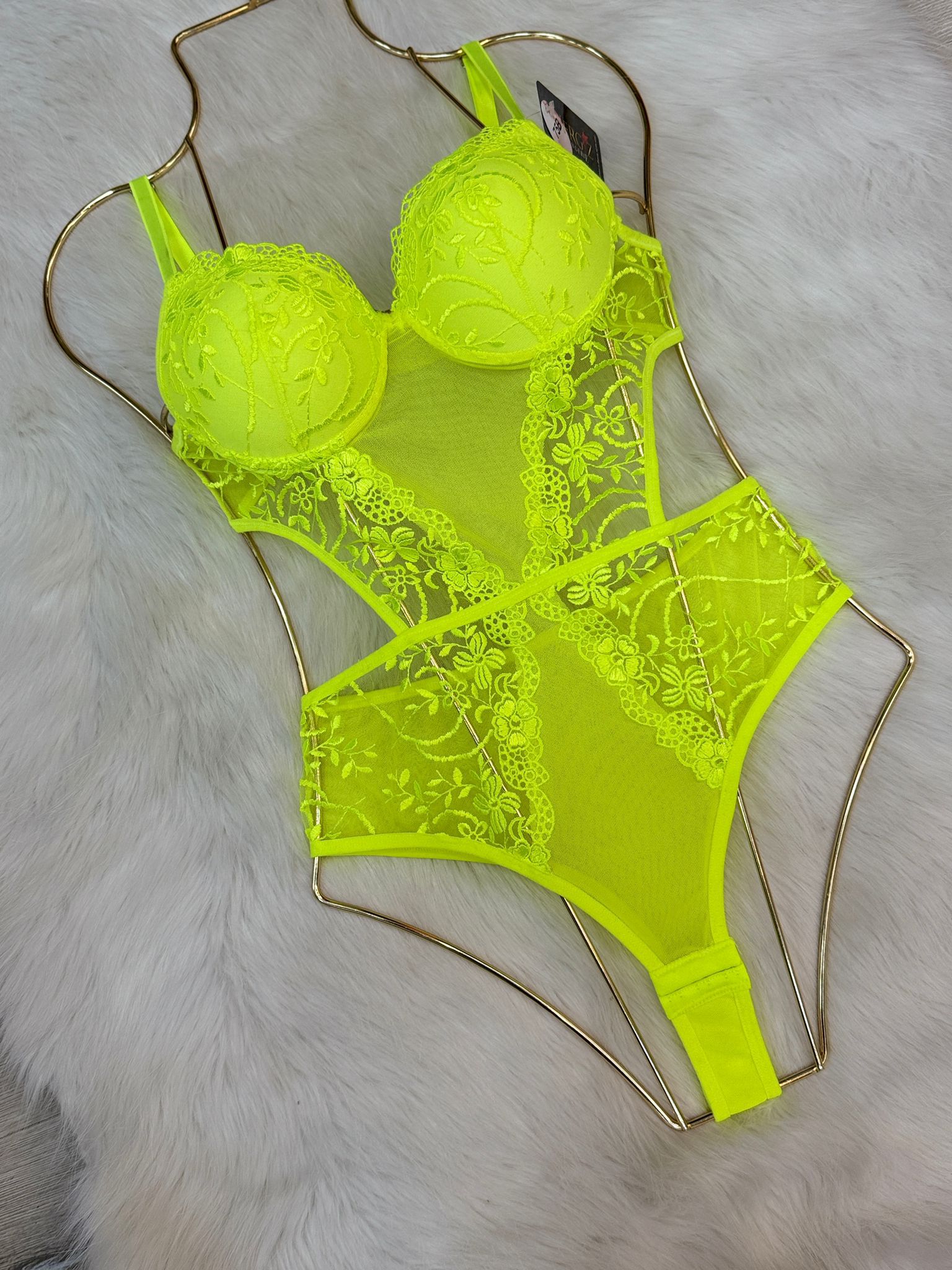 LİMERENCE DESTEKLİ BODYSUİT - NEON YEŞİL