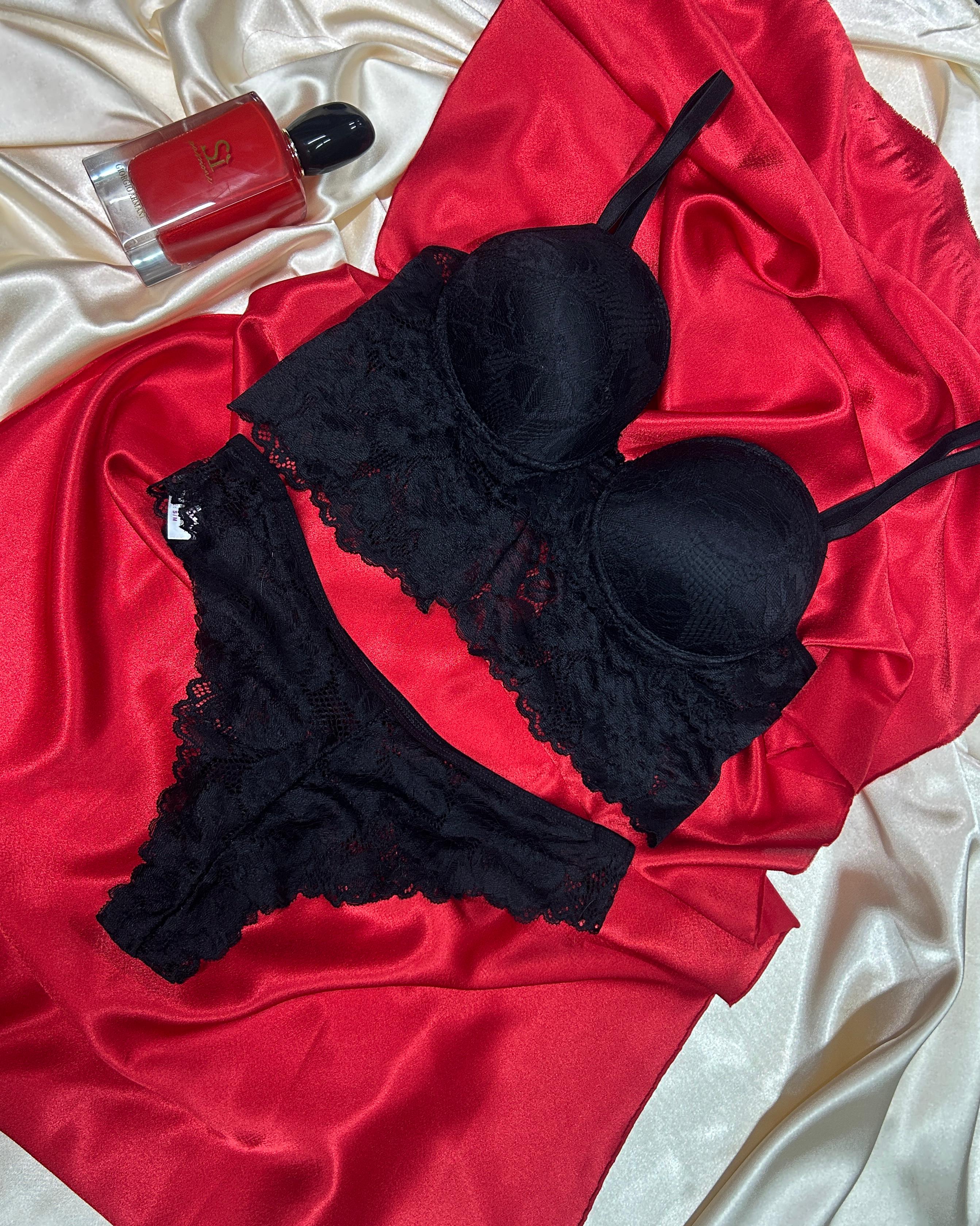 GLAMOUR DESTEKLİ BRALET TAKIM - SİYAH