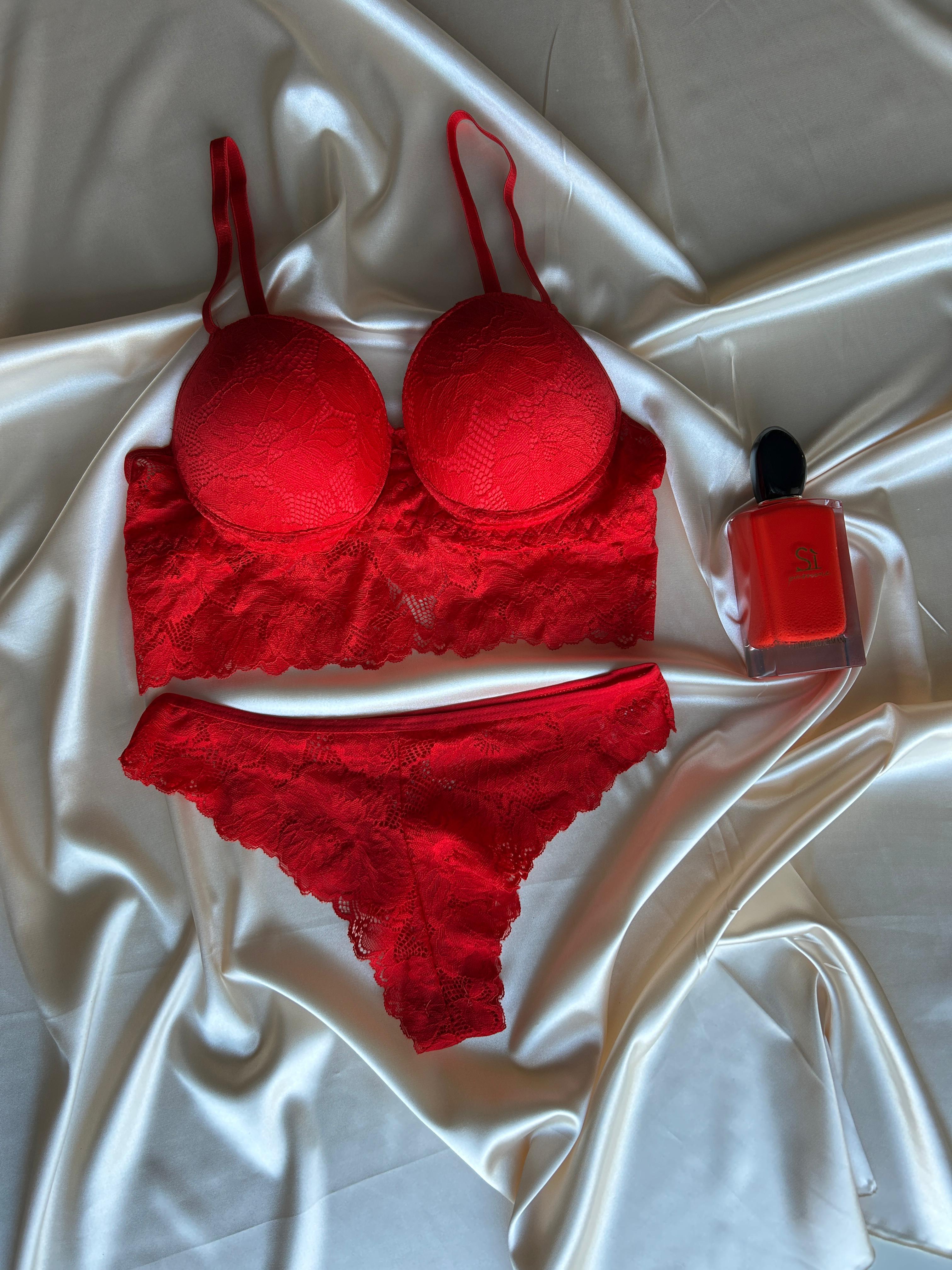 GLAMOUR DESTEKLİ BRALET TAKIM - KIRMIZI