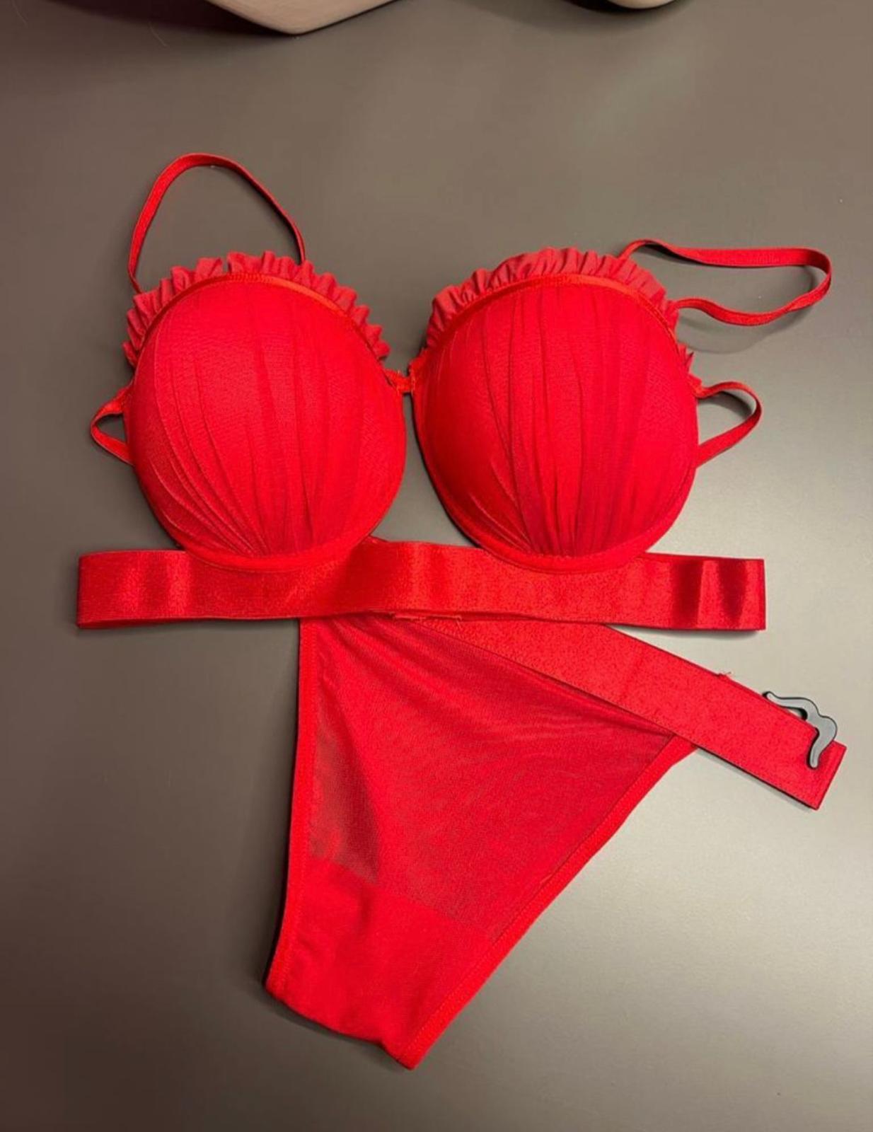 JOYFUK DESTEKLİ SÜTYEN TAKIM - KIRMIZI