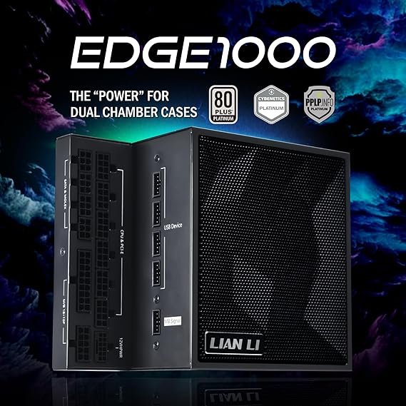 Lian Li EDGE Platinum 1000W Siyah Güç Kaynağı (80 PLUS Platinum, ATX 3.1, PCIe 5.1)
