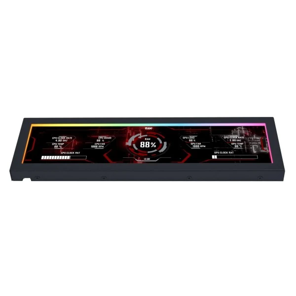 Lian Li 8.8″ Universal Screen – USB Mini Panel, ARGB, Beyaz/Siyah