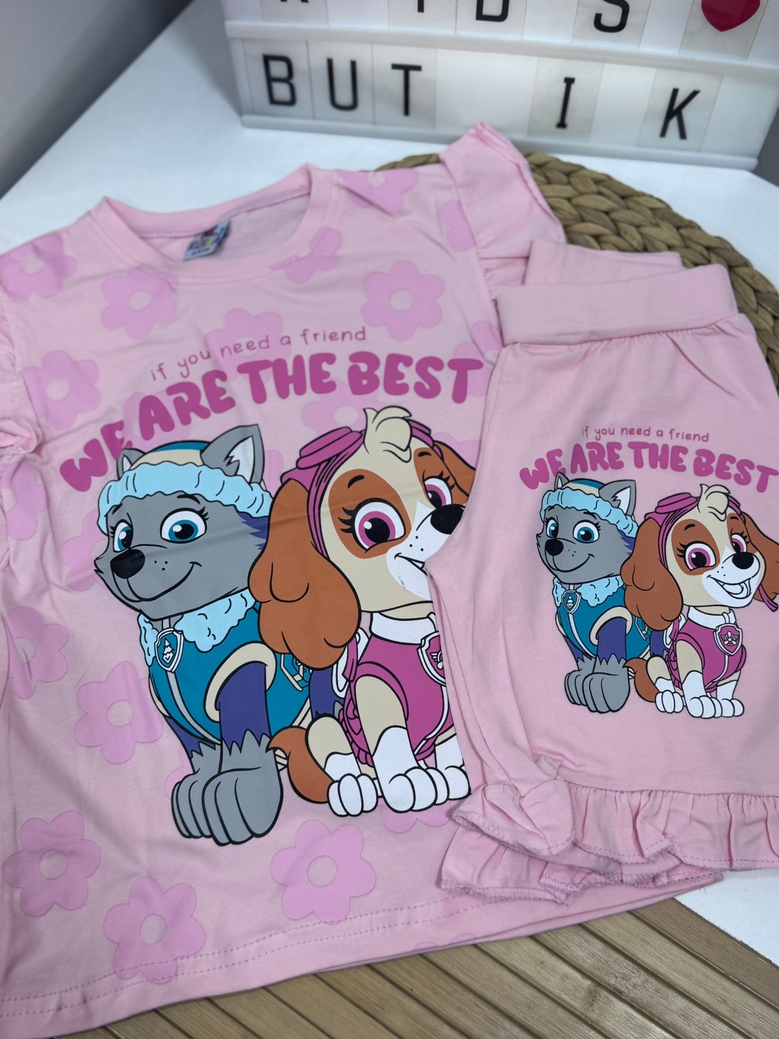 Paw Patrol Kız Çocuk Şortlu Takım