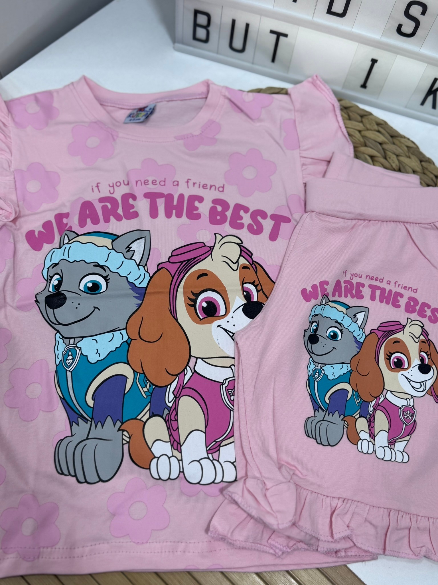 Paw Patrol Kız Çocuk Şortlu Takım