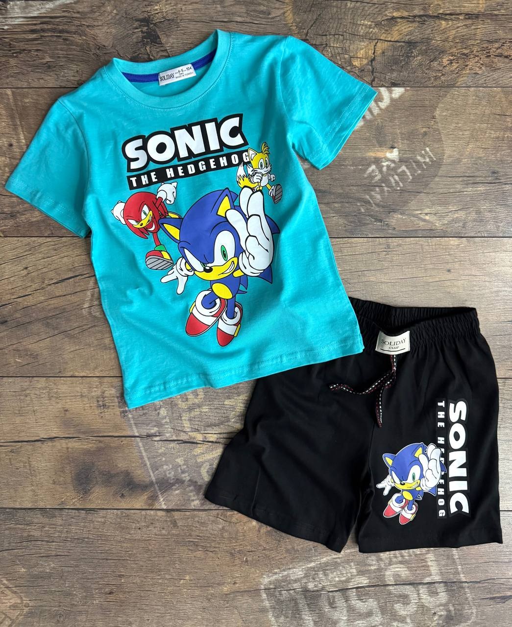 Sonic Dijital Baskı Alt Üst Takım Mavi