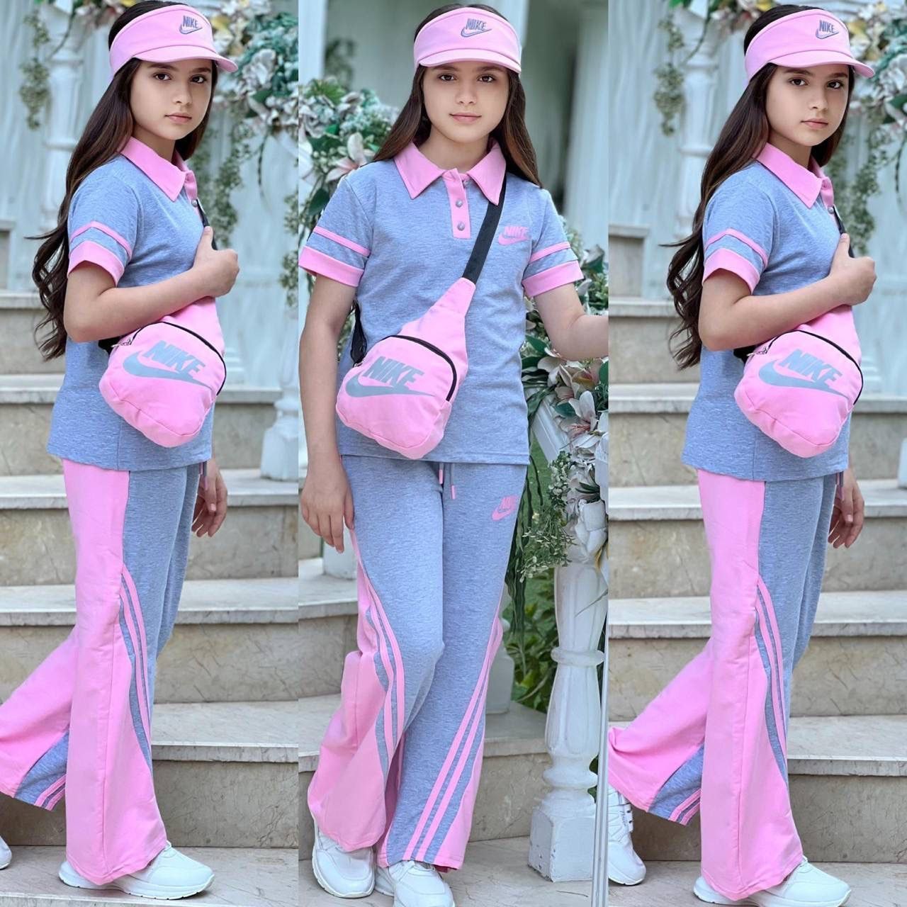 Tenis Şapkalı Çantalı Kız Çocuk Takım