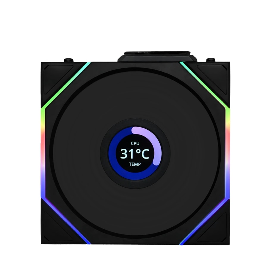 Lian Li UNI FAN TL Wireless LCD 3×120 mm – Siyah Kasa Fan Seti
