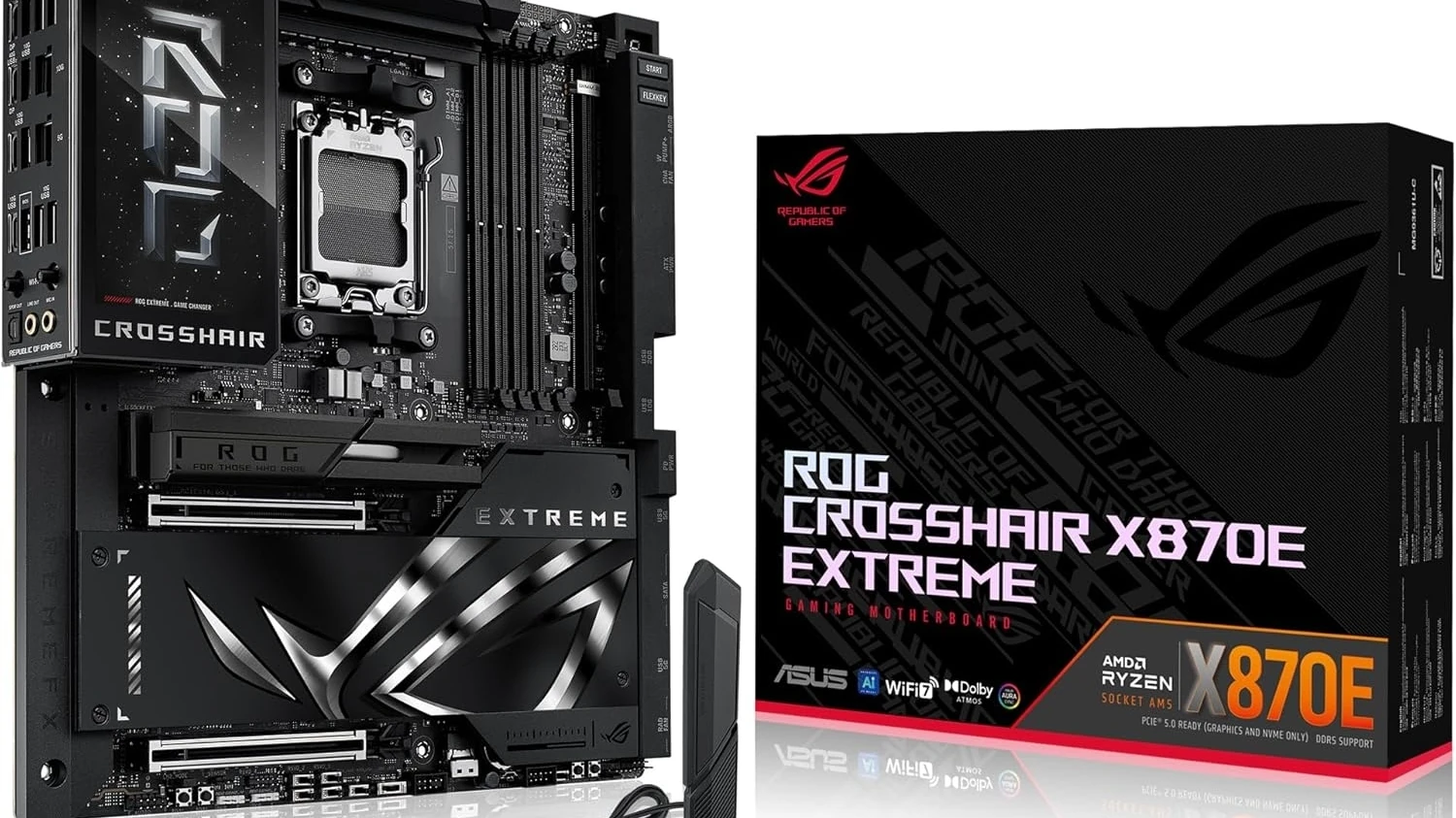 ASUS ROG CROSSHAIR X870E EXTREME 9000MHz (OC) DDR5 Soket AM5 M.2 HDMI Type-C E-ATX Anakart