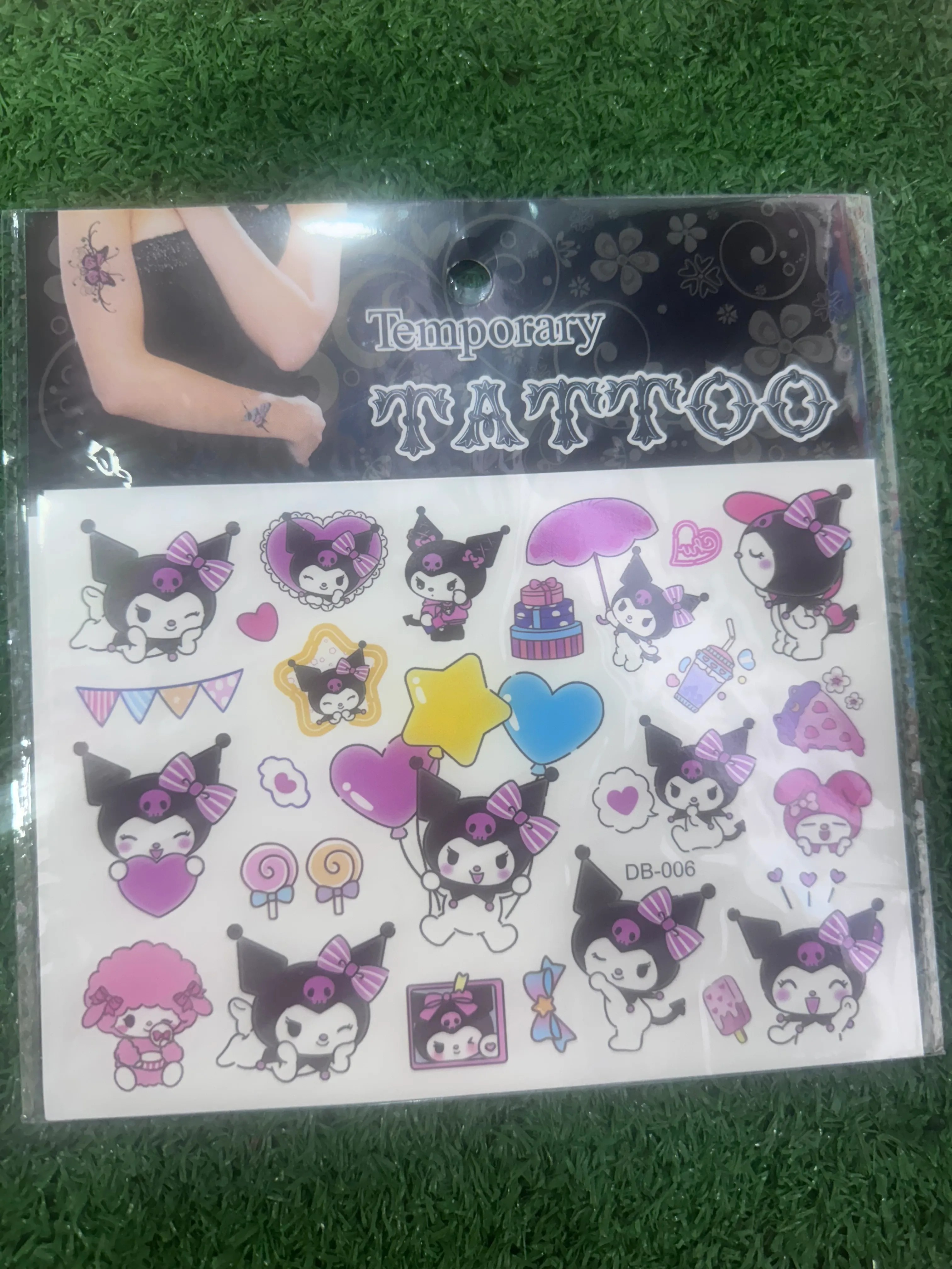Kuromi desen geçiçi dövme