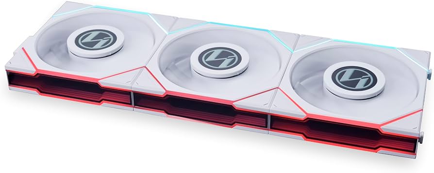 Lian Li UNI FAN TL Wireless LCD 120 Reverse Blade White – 3×120 mm Kablosuz LCD Fan Seti (3’lü Box)