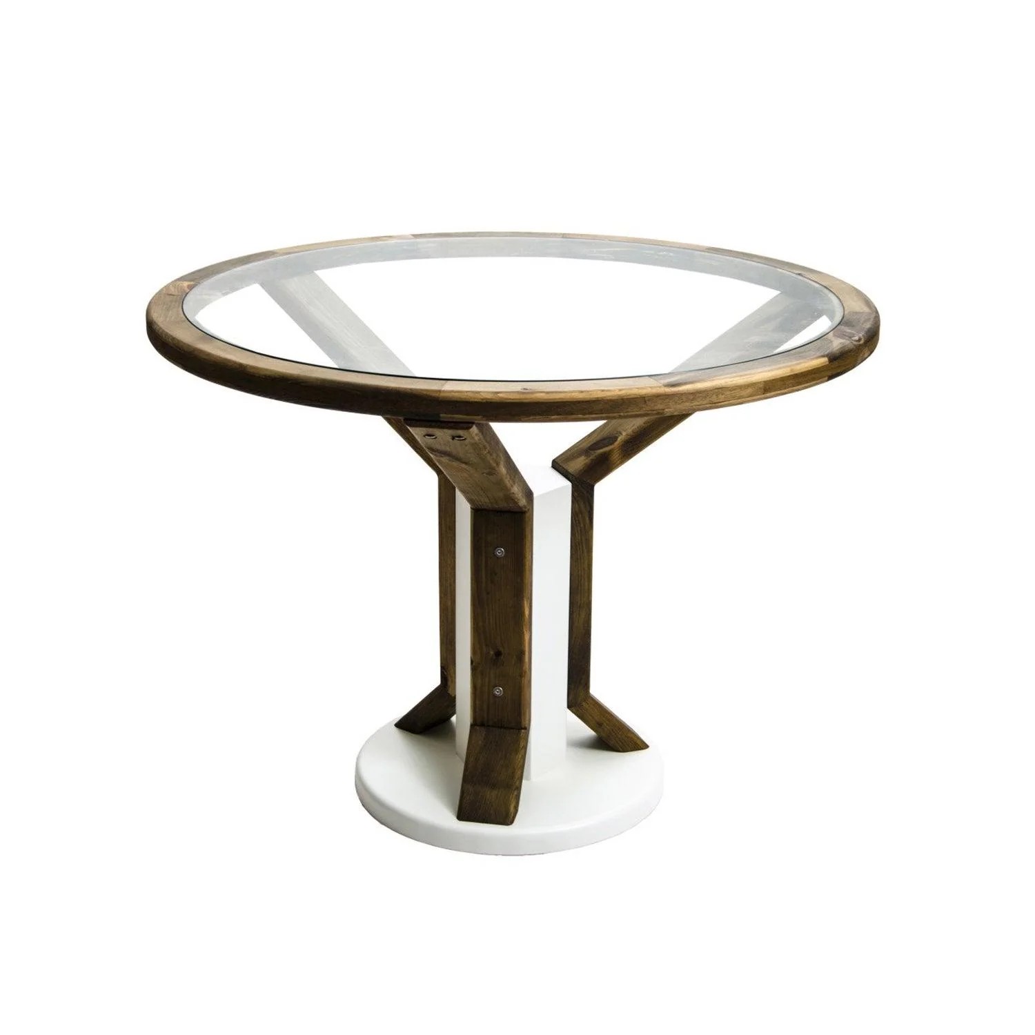  Drona Glass Top Round Table