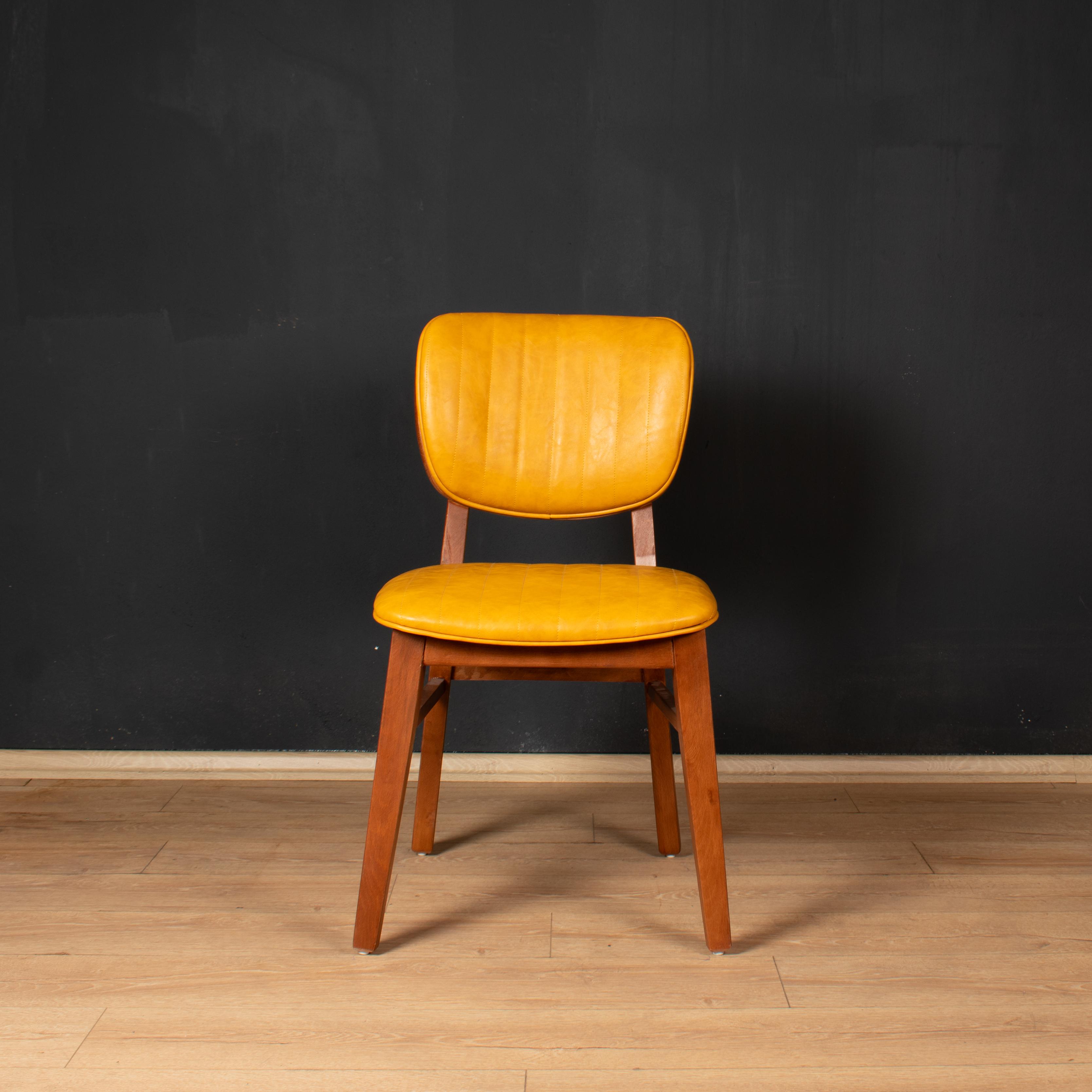  Baden Wooden Chair - Mustard