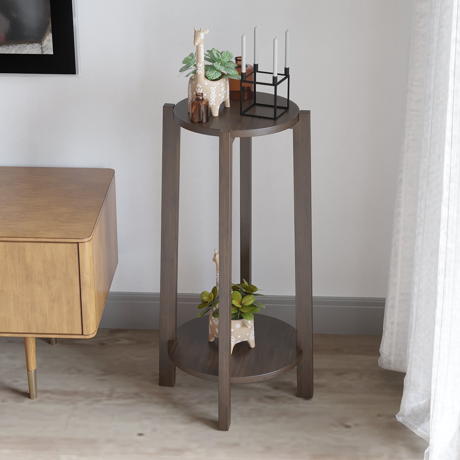  Carora Double Table Flower Stand