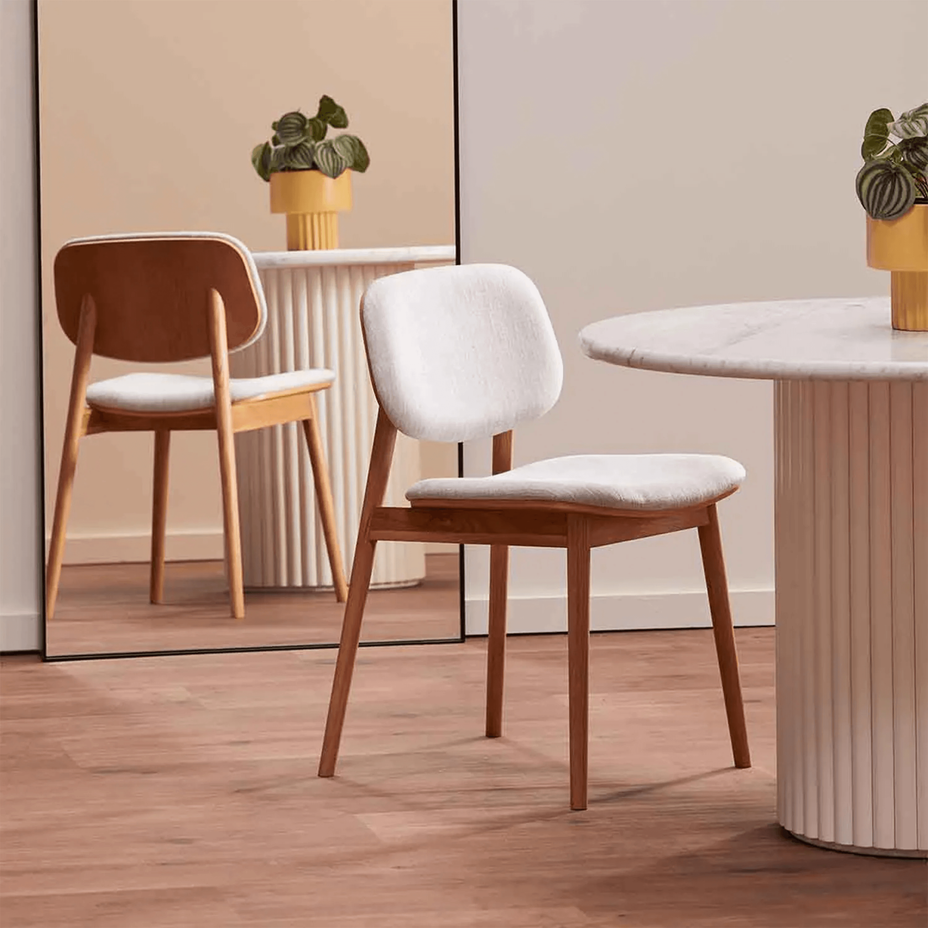 Keota 6'Lı Ahşap Sandalye Takımı