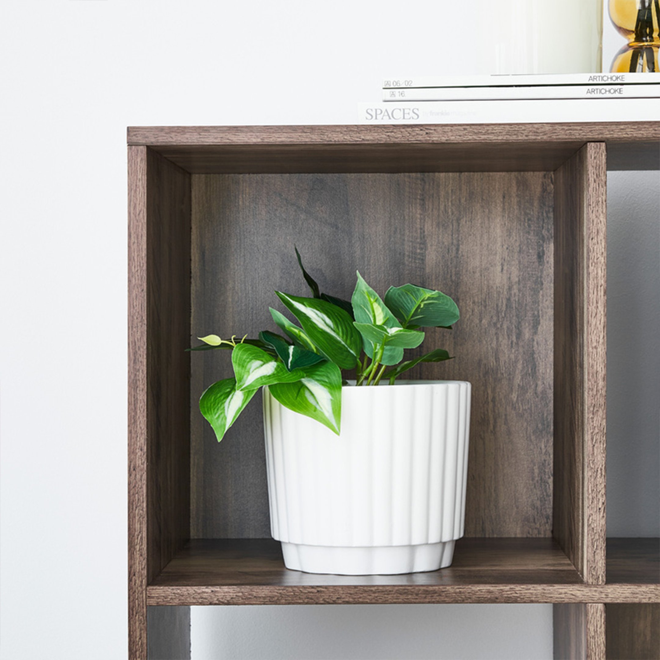  Dols Mini Wooden Bookcase with Iron Legs