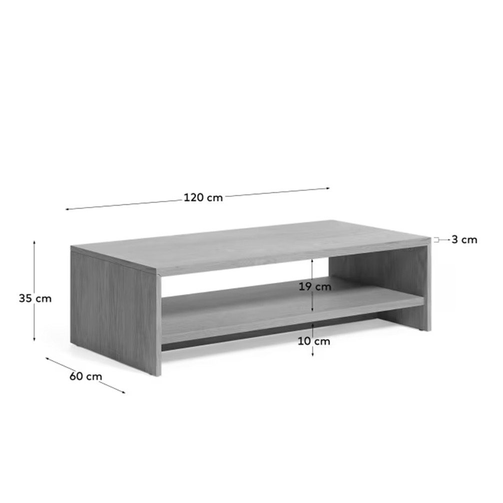 Varde Orta Sehpa - Meşe Papel