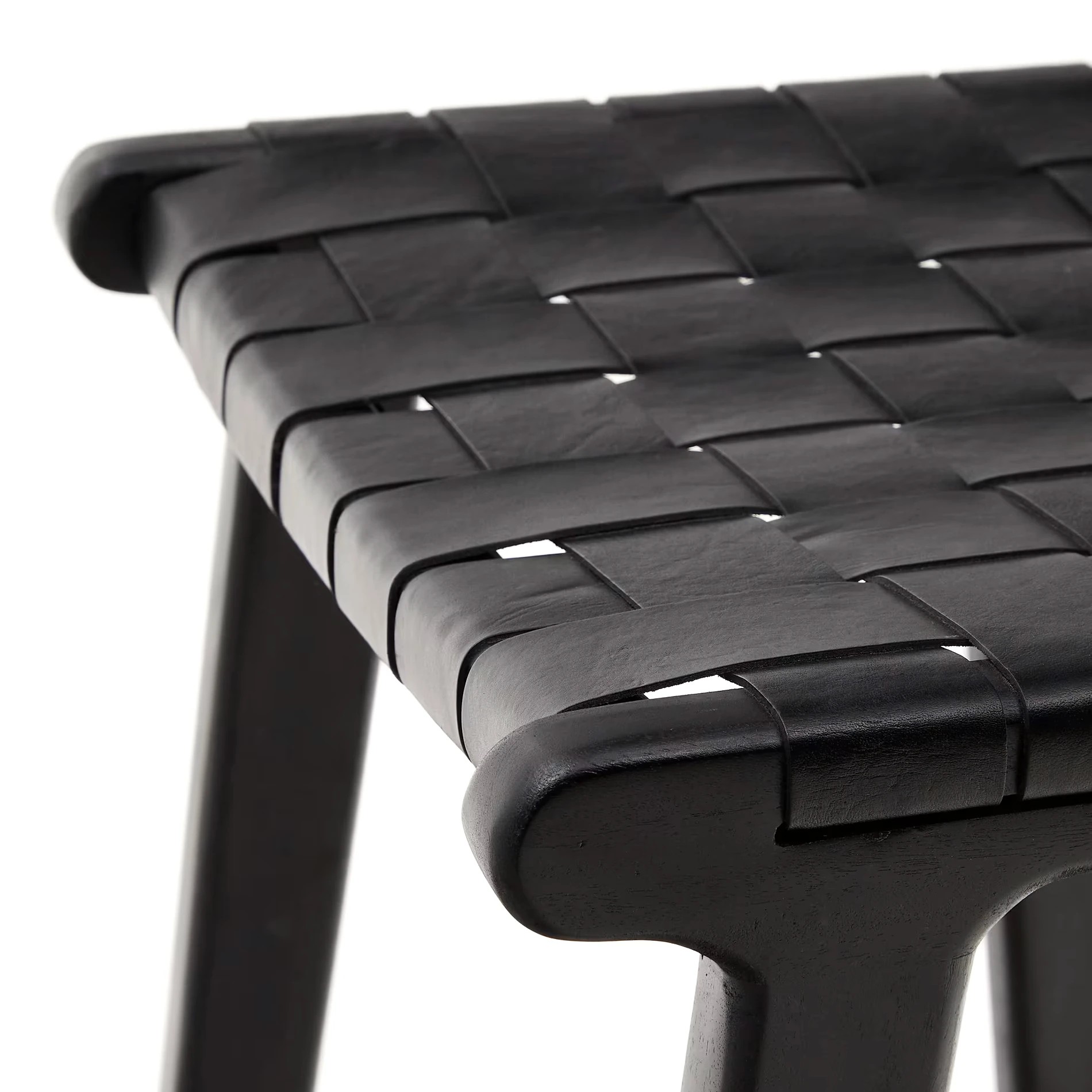 Baraki Wooden Stool - Black