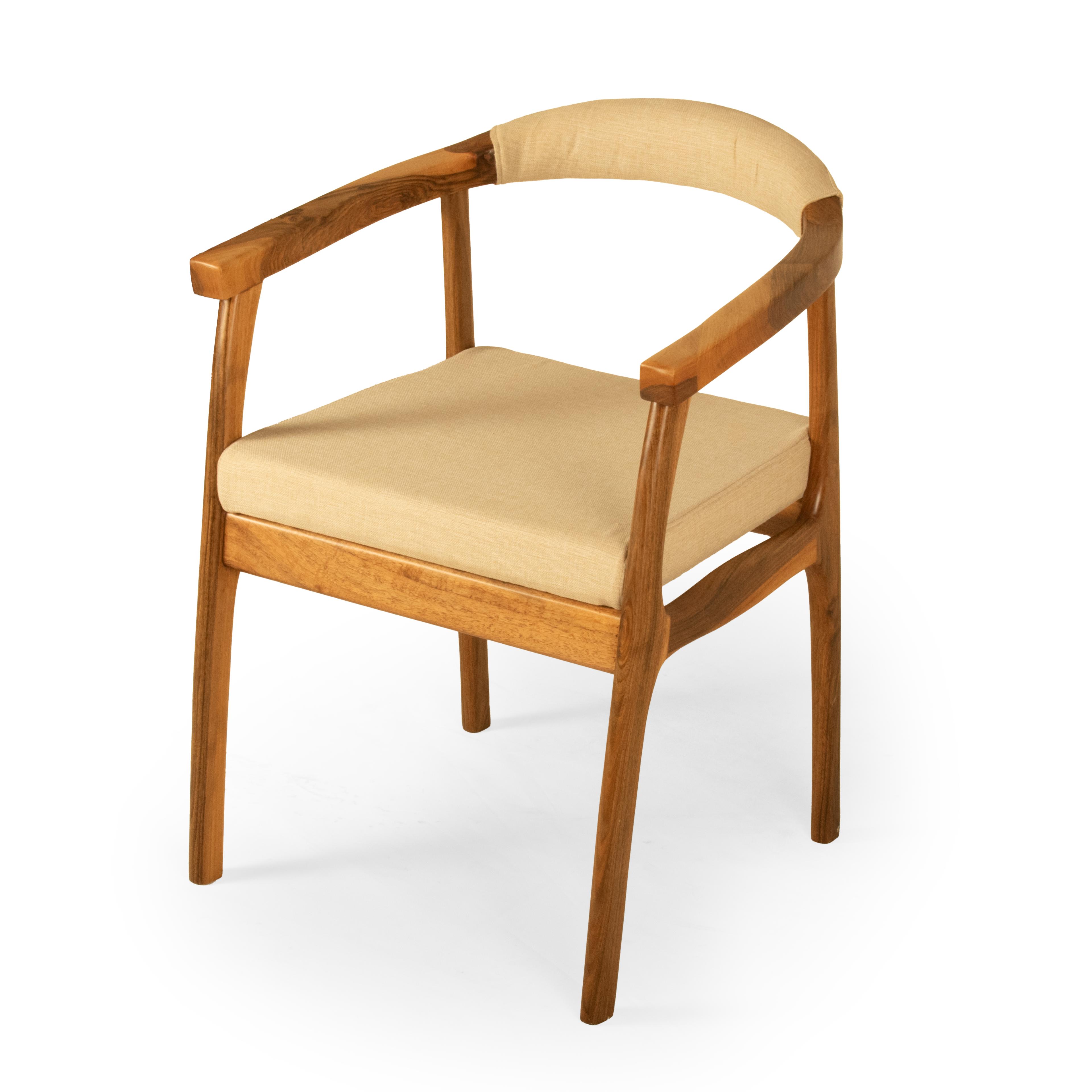  Porto Wooden Design Chair with Upholstered Back