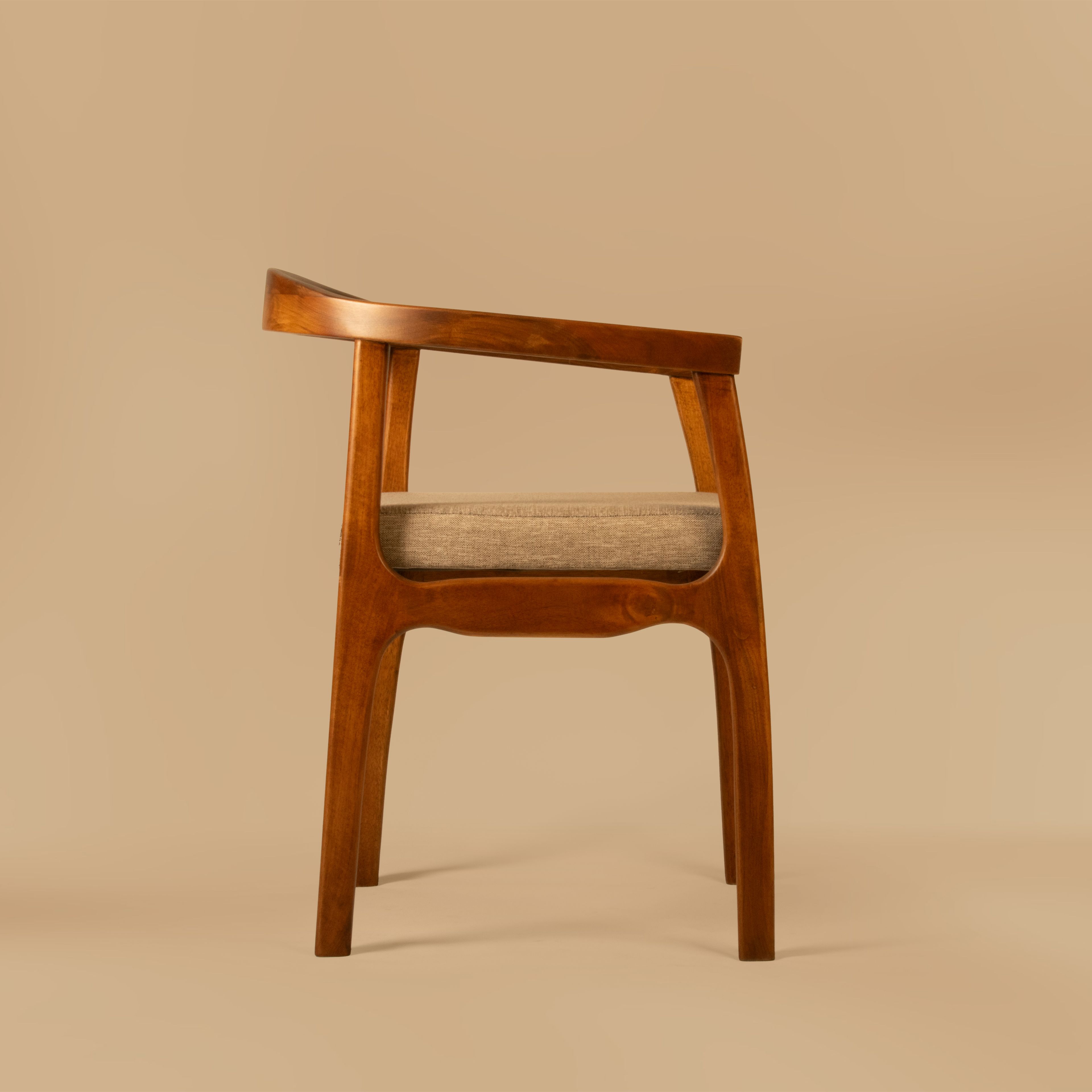  Porto Wooden Design Chair - Dark Walnut