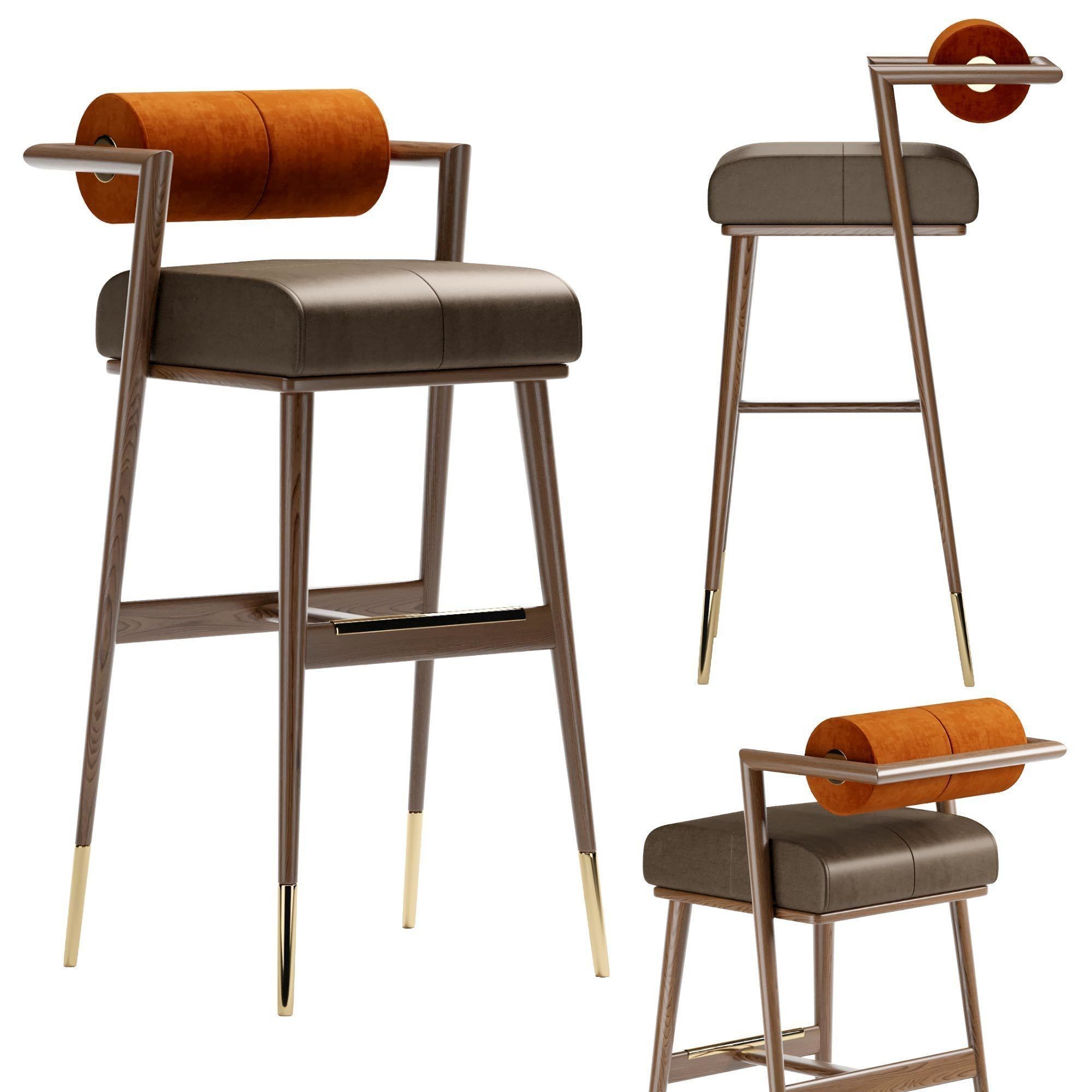 Sitila Wooden Bar Stool