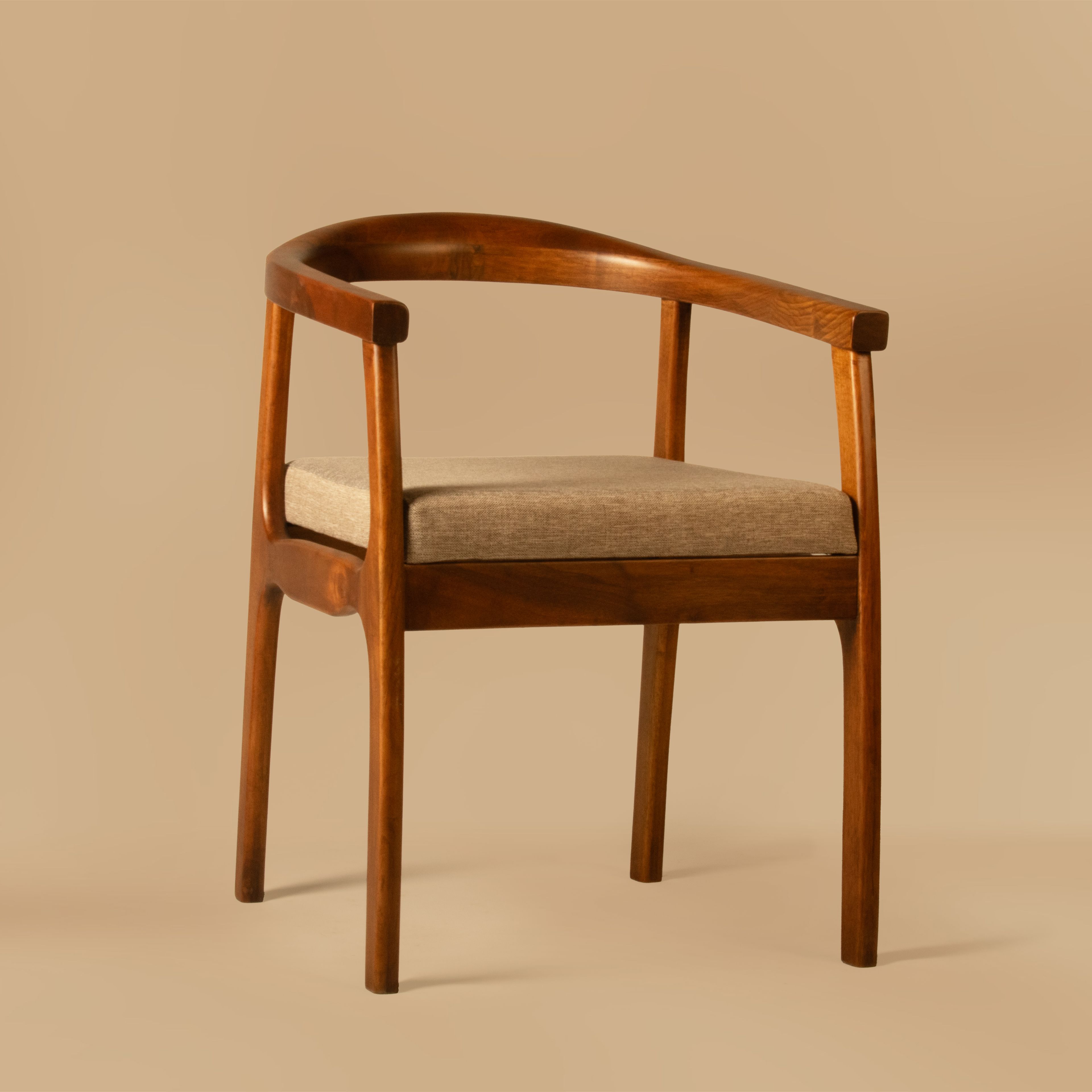  Porto Wooden Design Chair - Dark Walnut