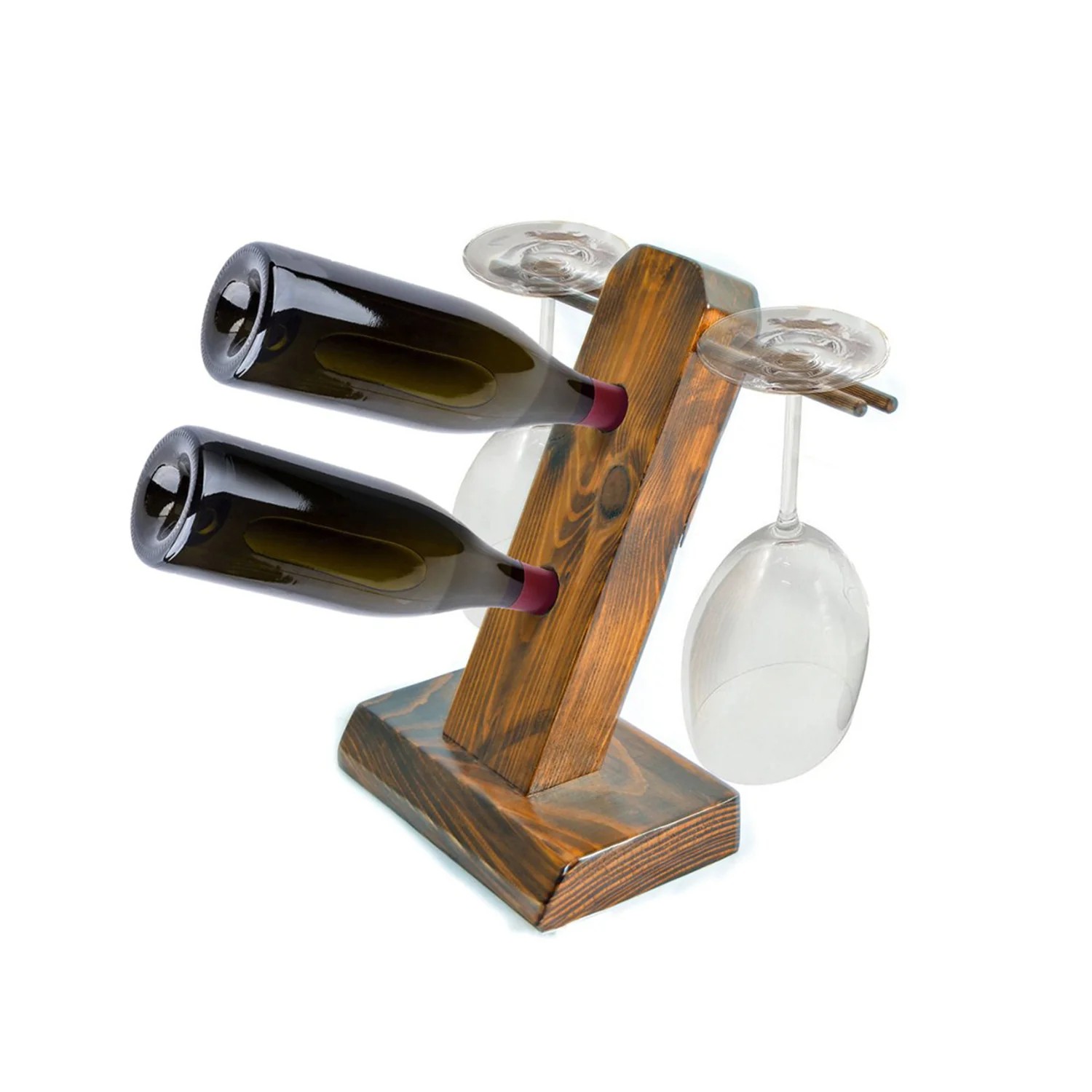  Gablet Wooden Wine Rack