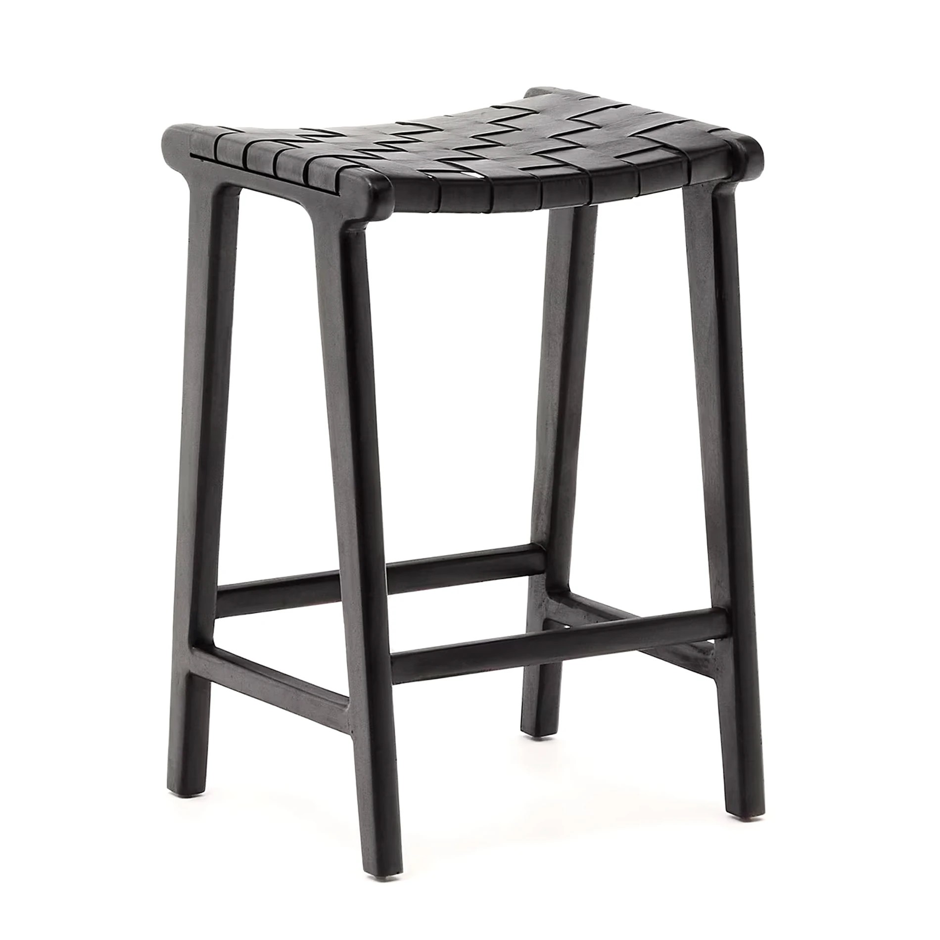 Baraki Wooden Stool - Black