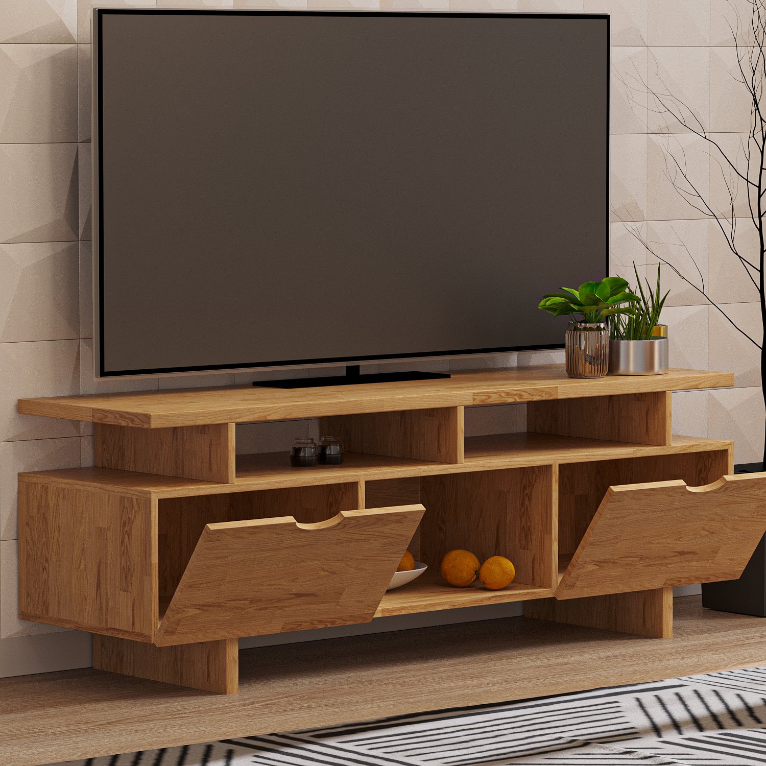  Bonao Wooden TV Unit