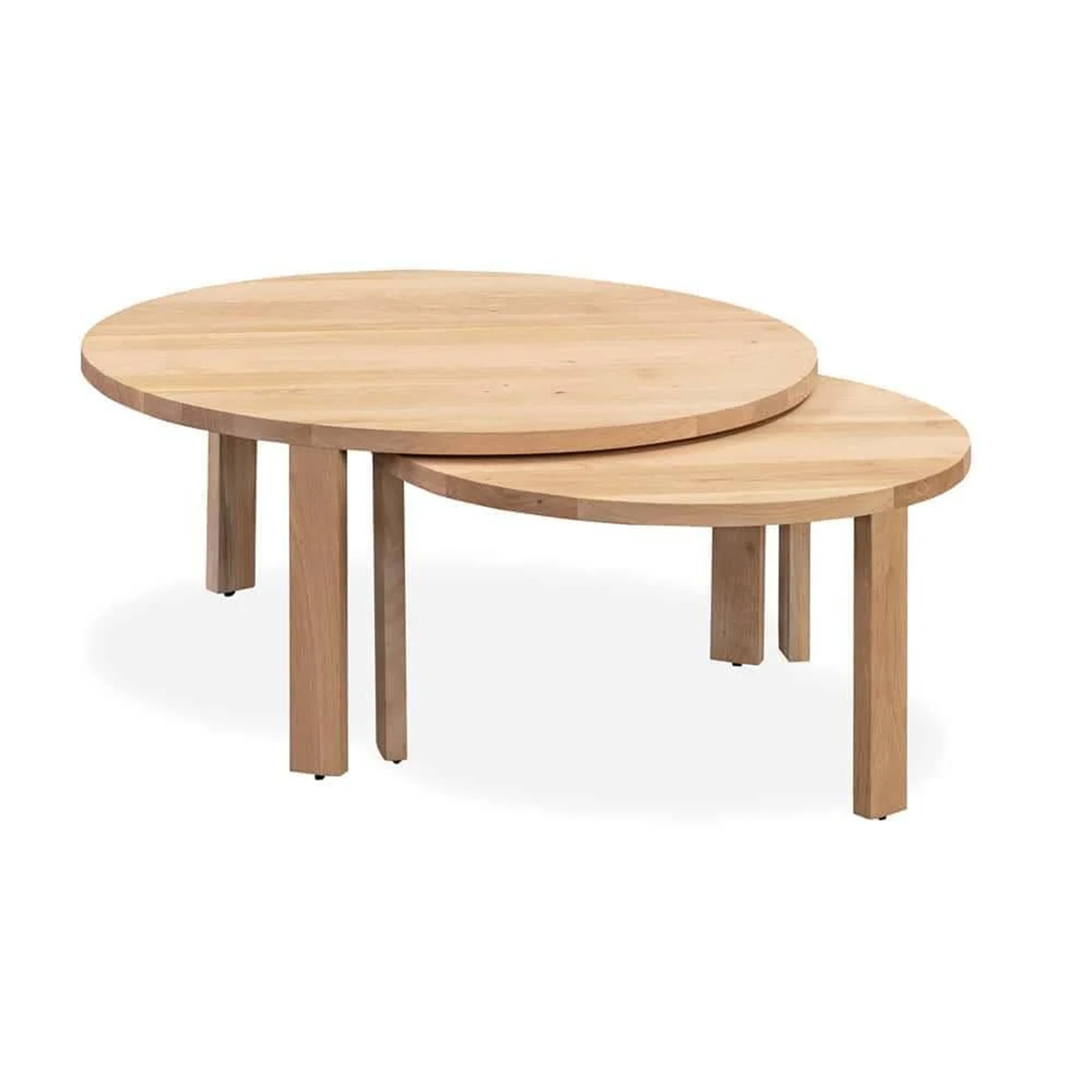  Otoce Double Wooden Coffee Table