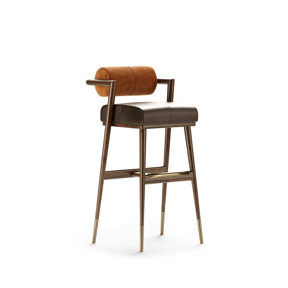 Sitila Wooden Bar Stool