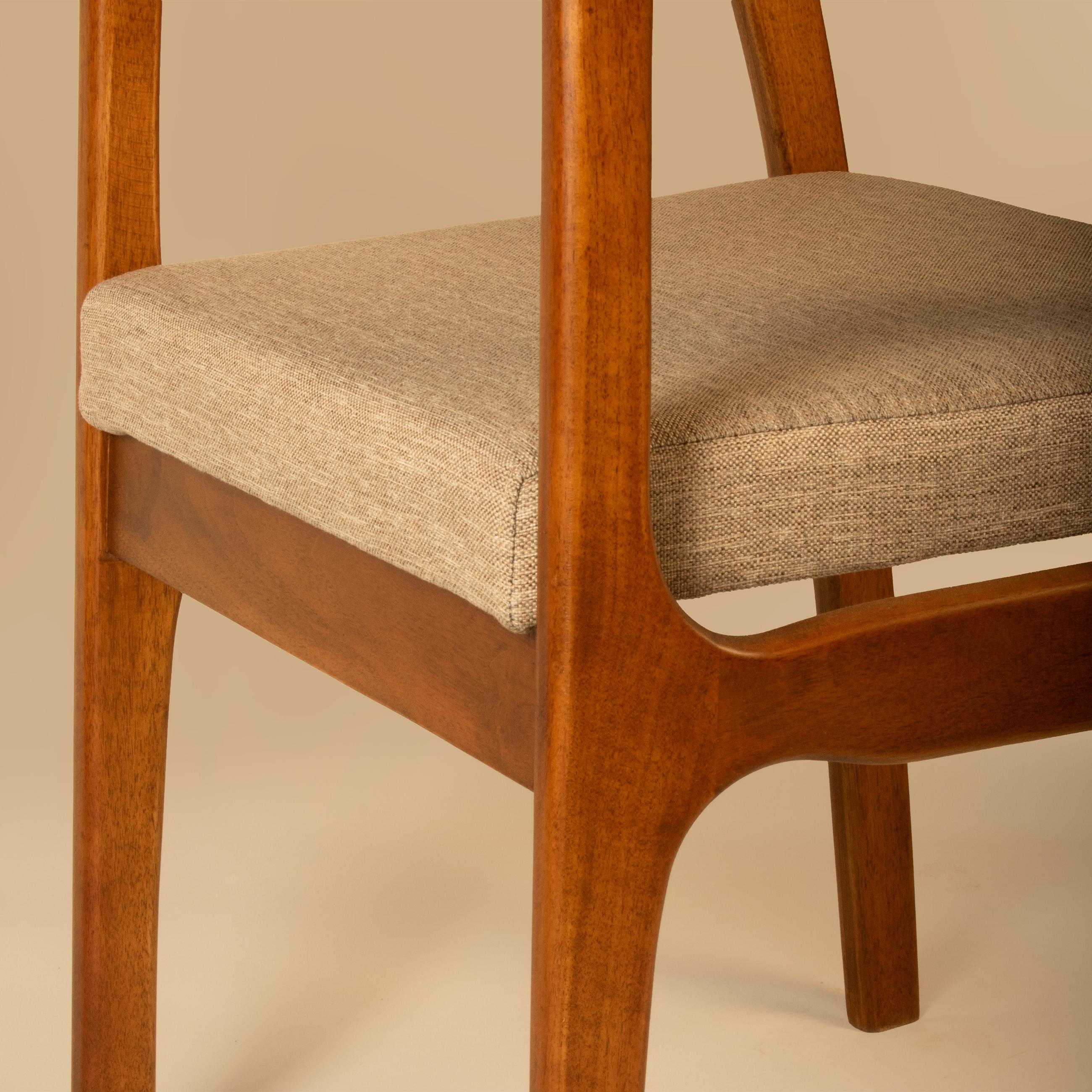  Porto Wooden Design Chair - Dark Walnut