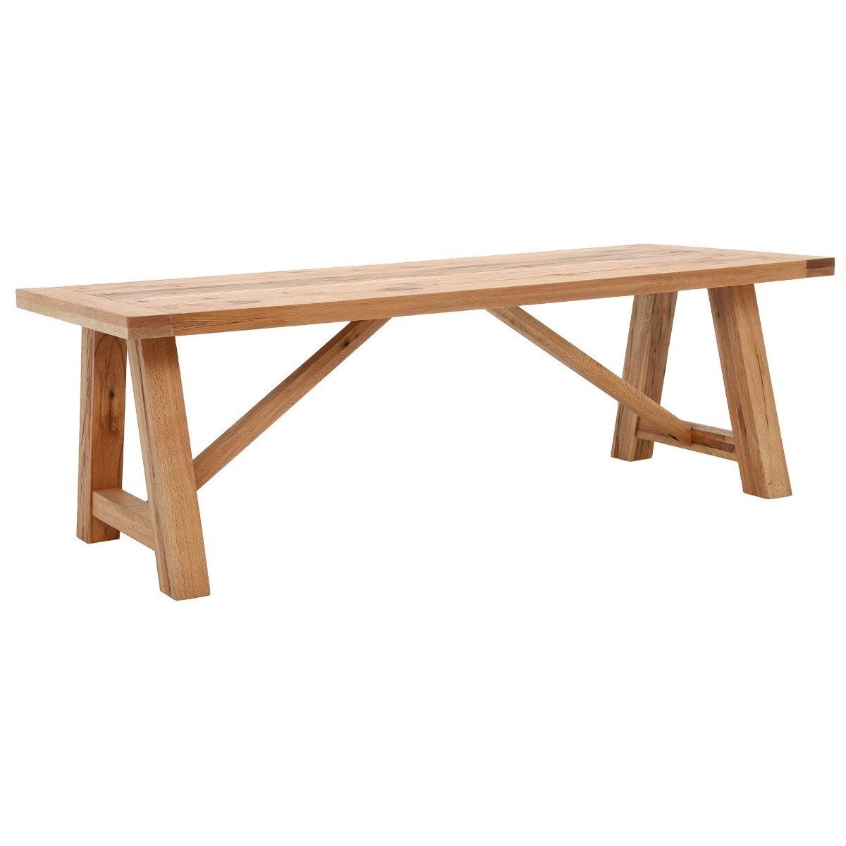  Bacau Wooden Table + Wooden Bench Set