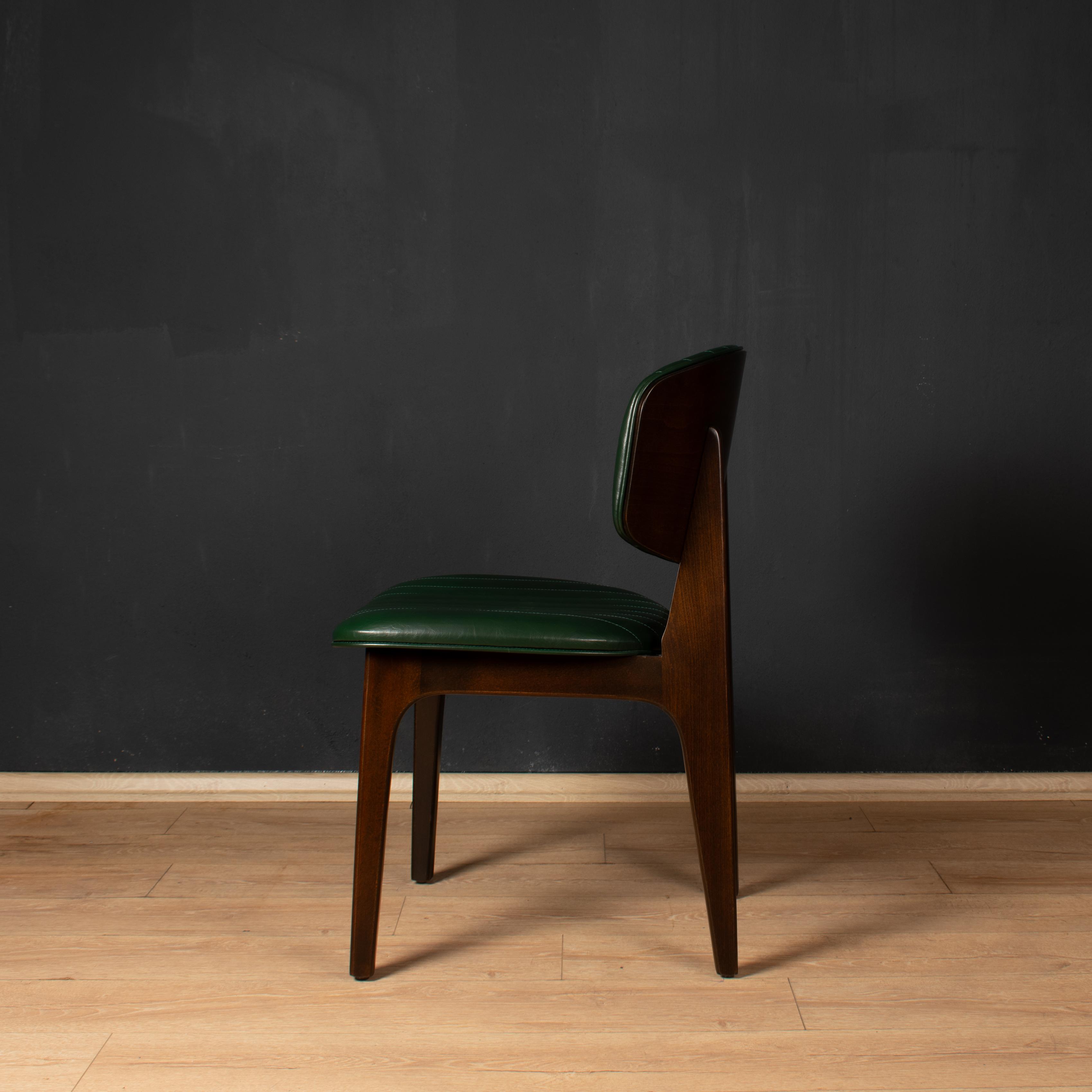  Baden Wooden Chair - Dark Green