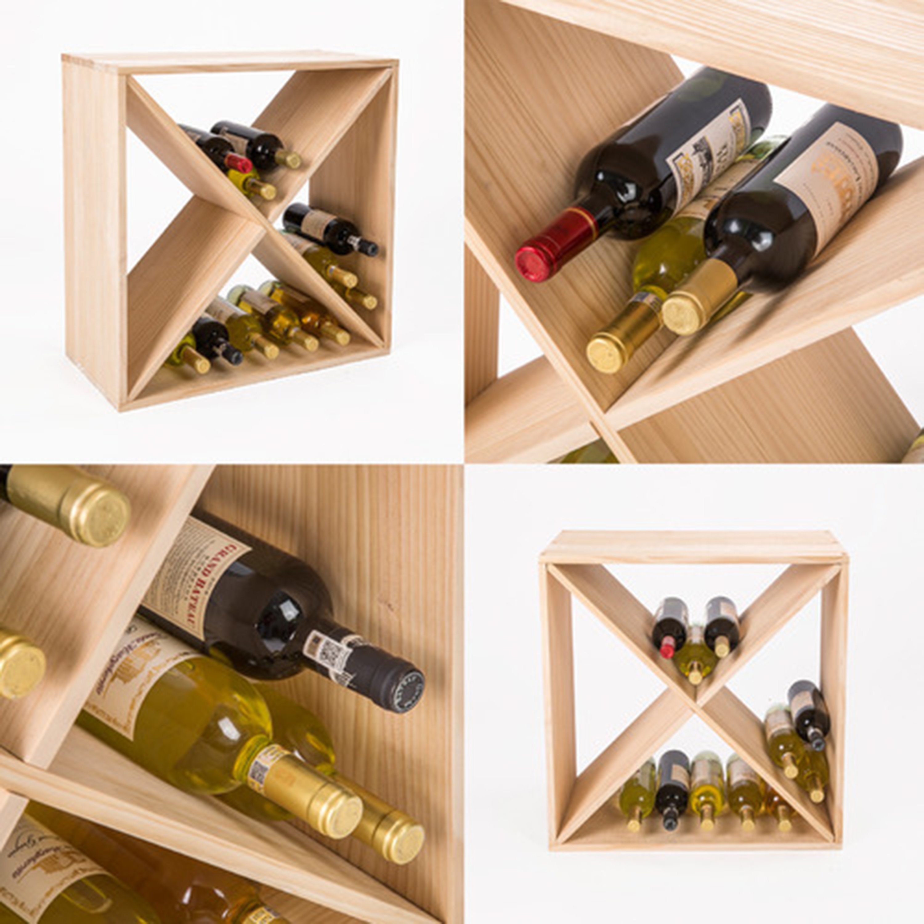  Vada Wooden Wine Rack